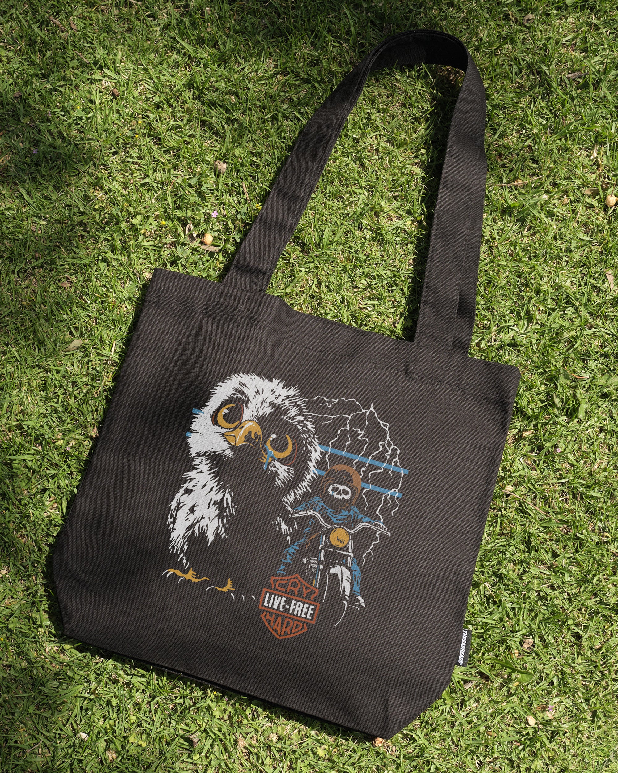 Live Free Cry Hard Tote Bag