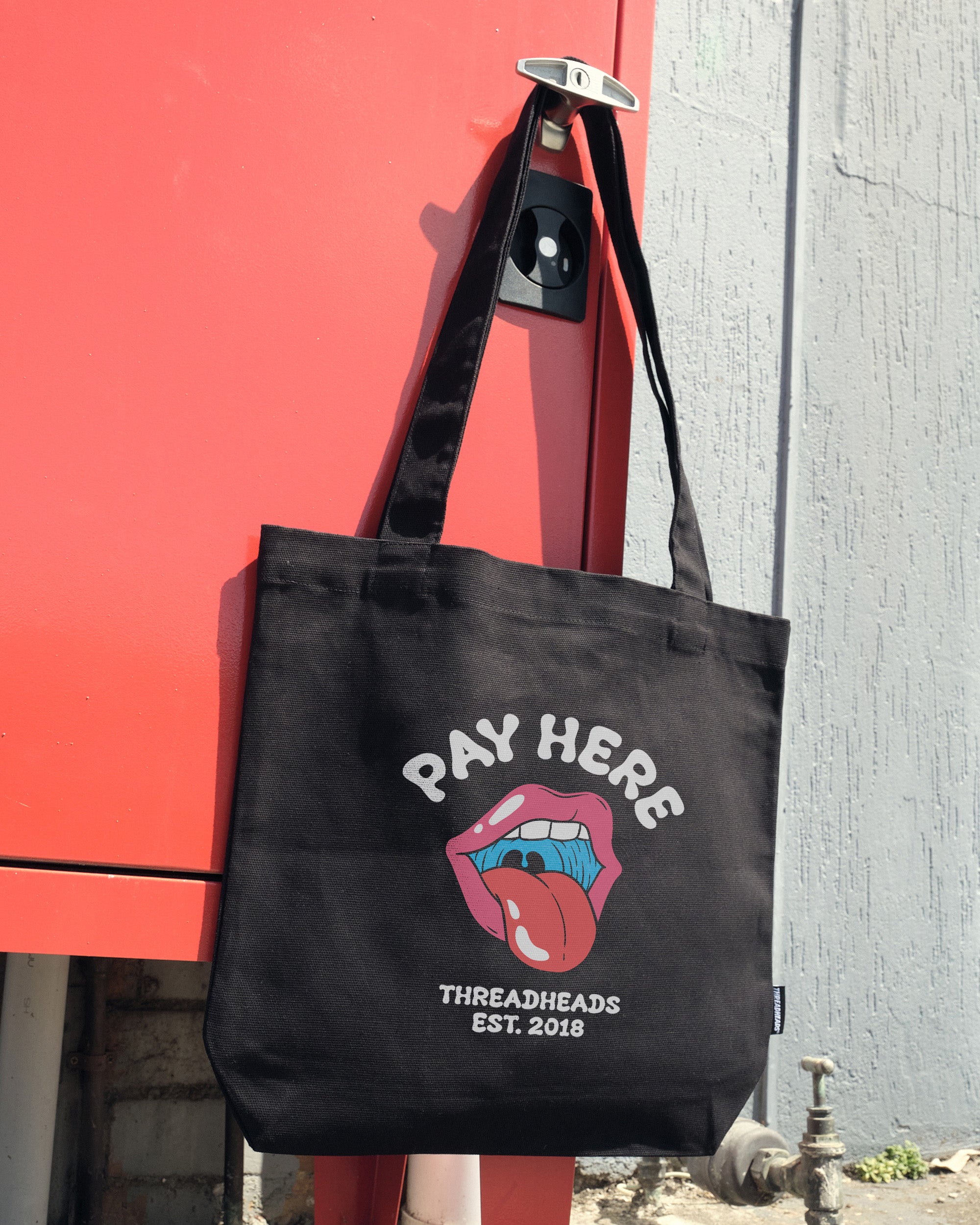 Pay Here Tote Bag