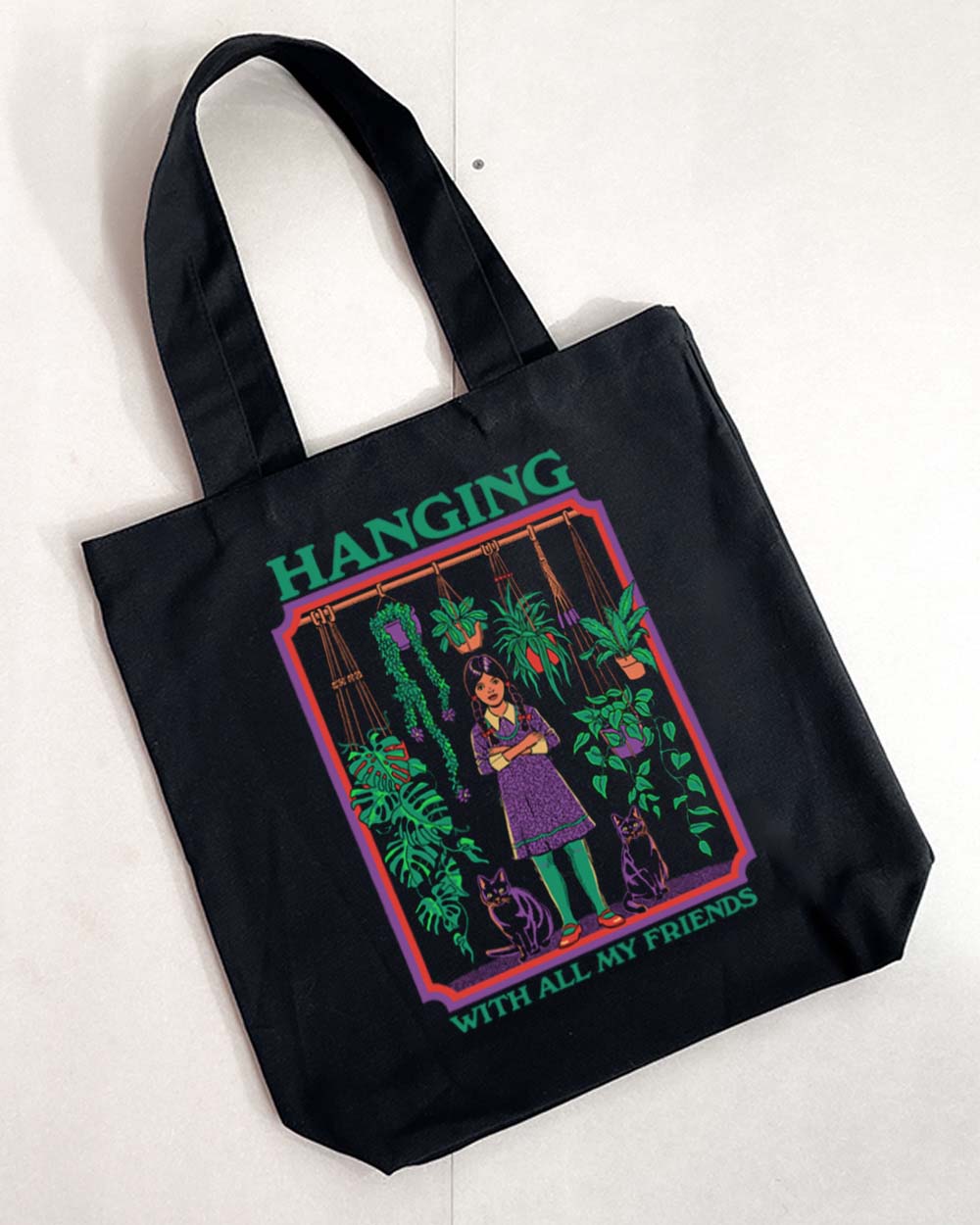 Hanging With All My Friends Tote Bag Australia Online Black