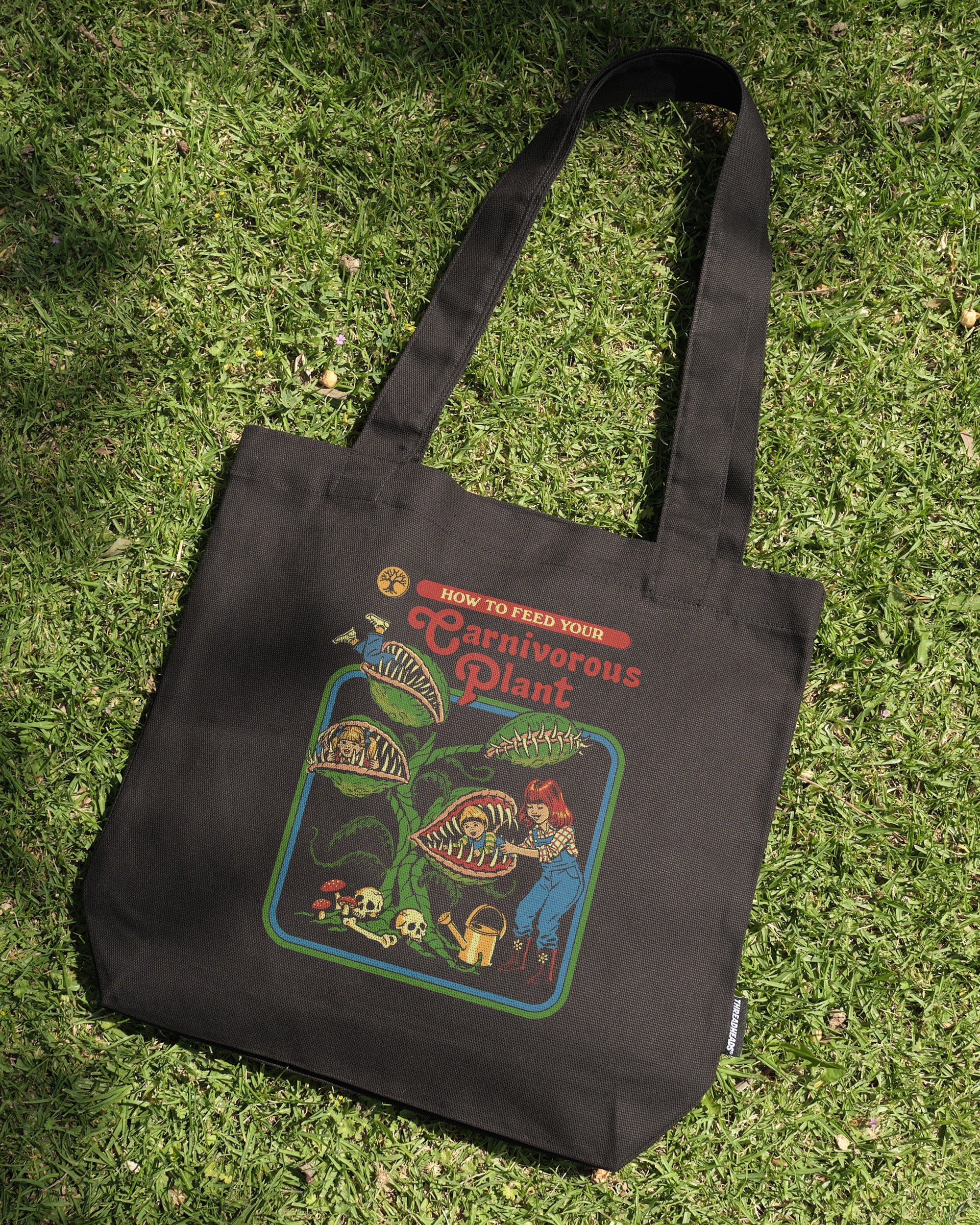 Carnivorous Plant Tote Bag Australia Online Black