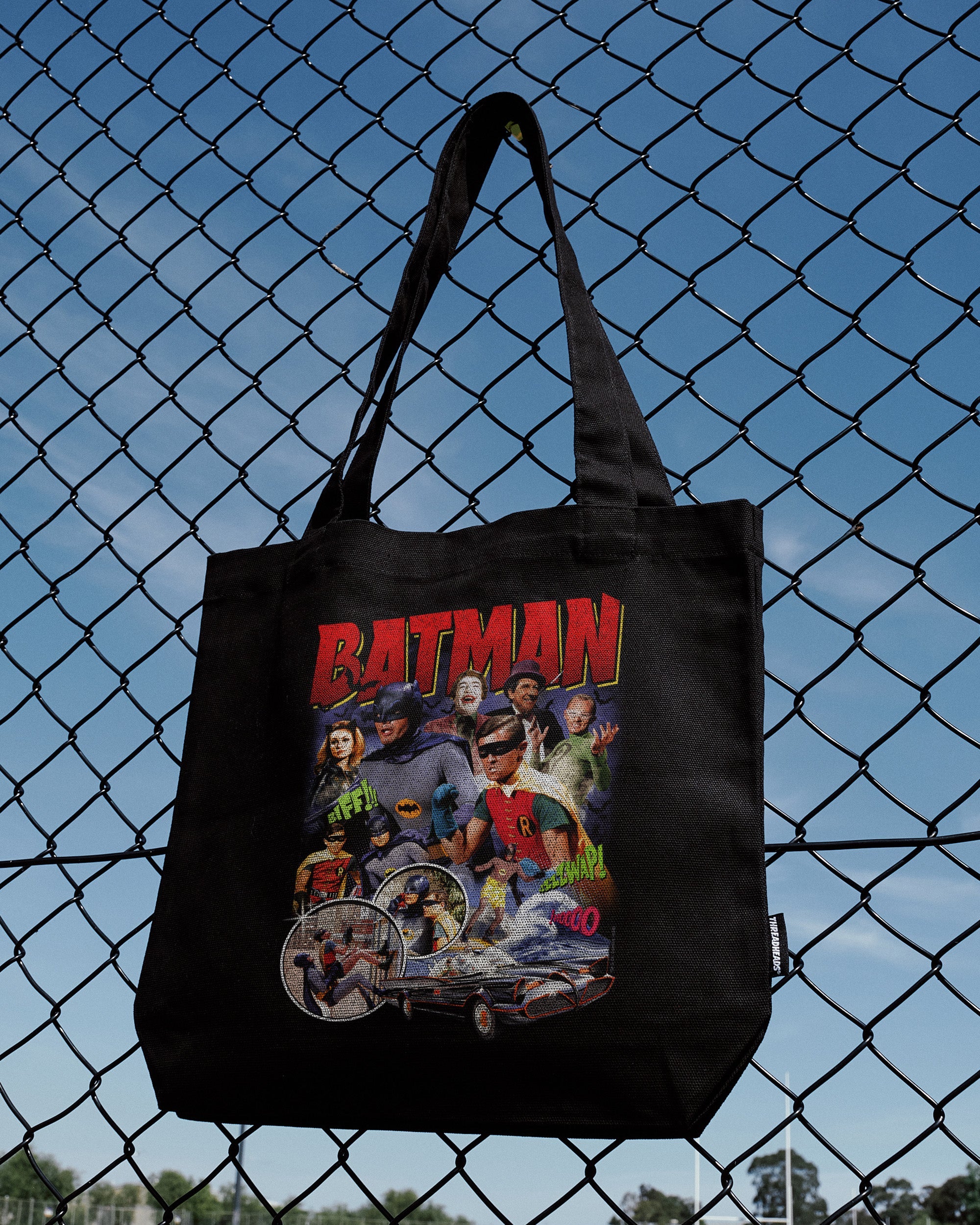 Batman Bootleg Tote Bag Australia Online Black