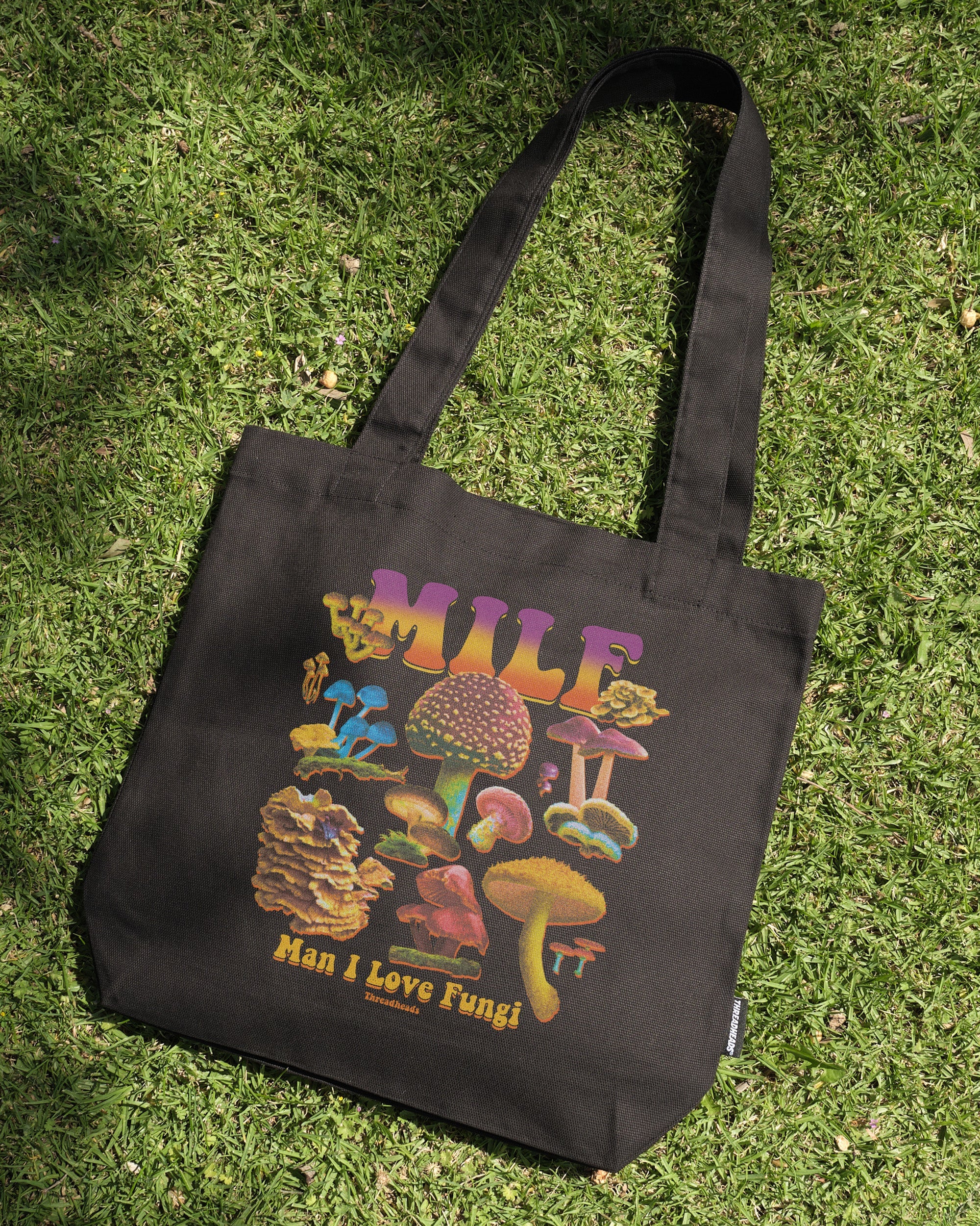 MILF Fungi Tote Bag Australia Online Black