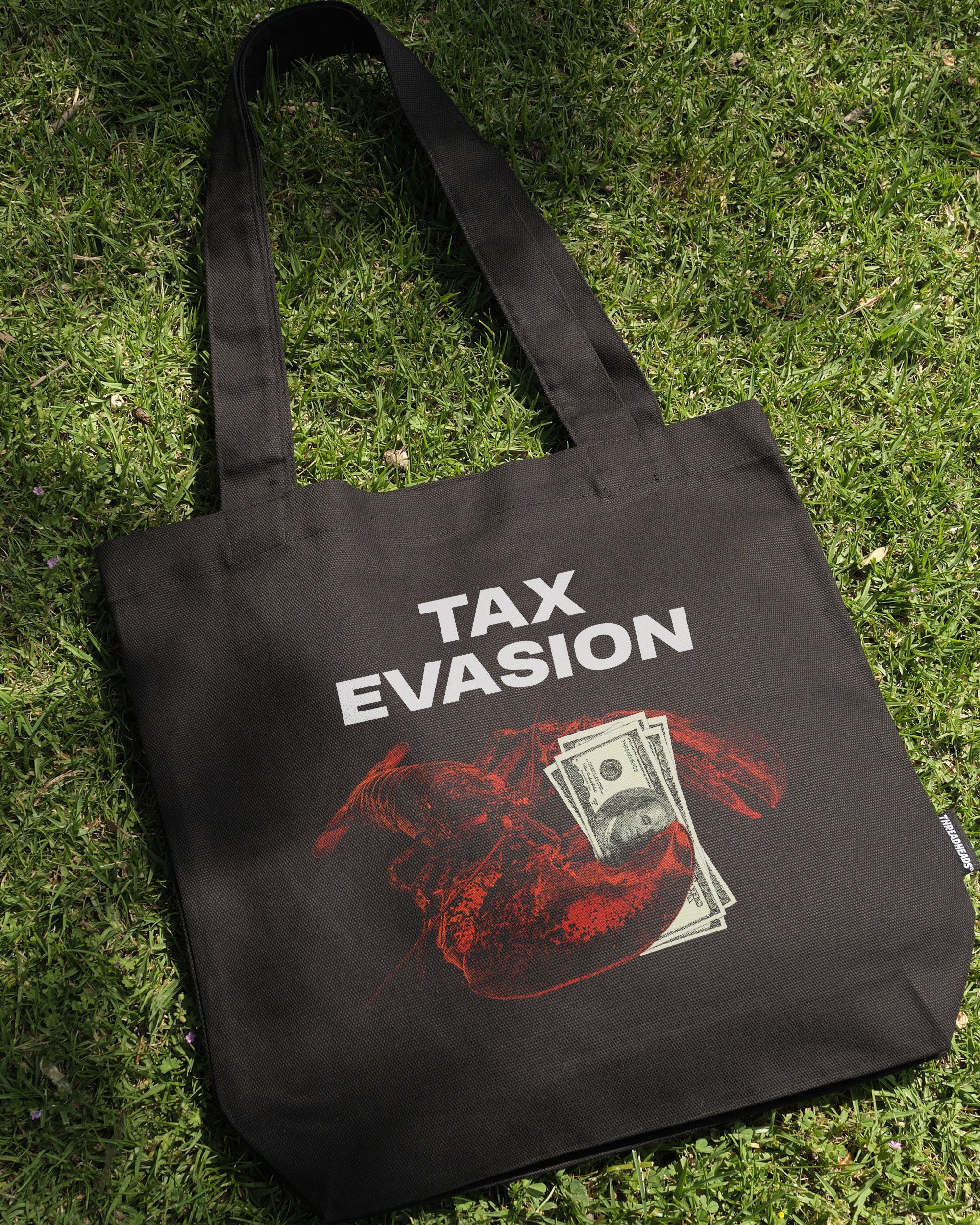 Tax Evasion Tote Bag Australia Online Black