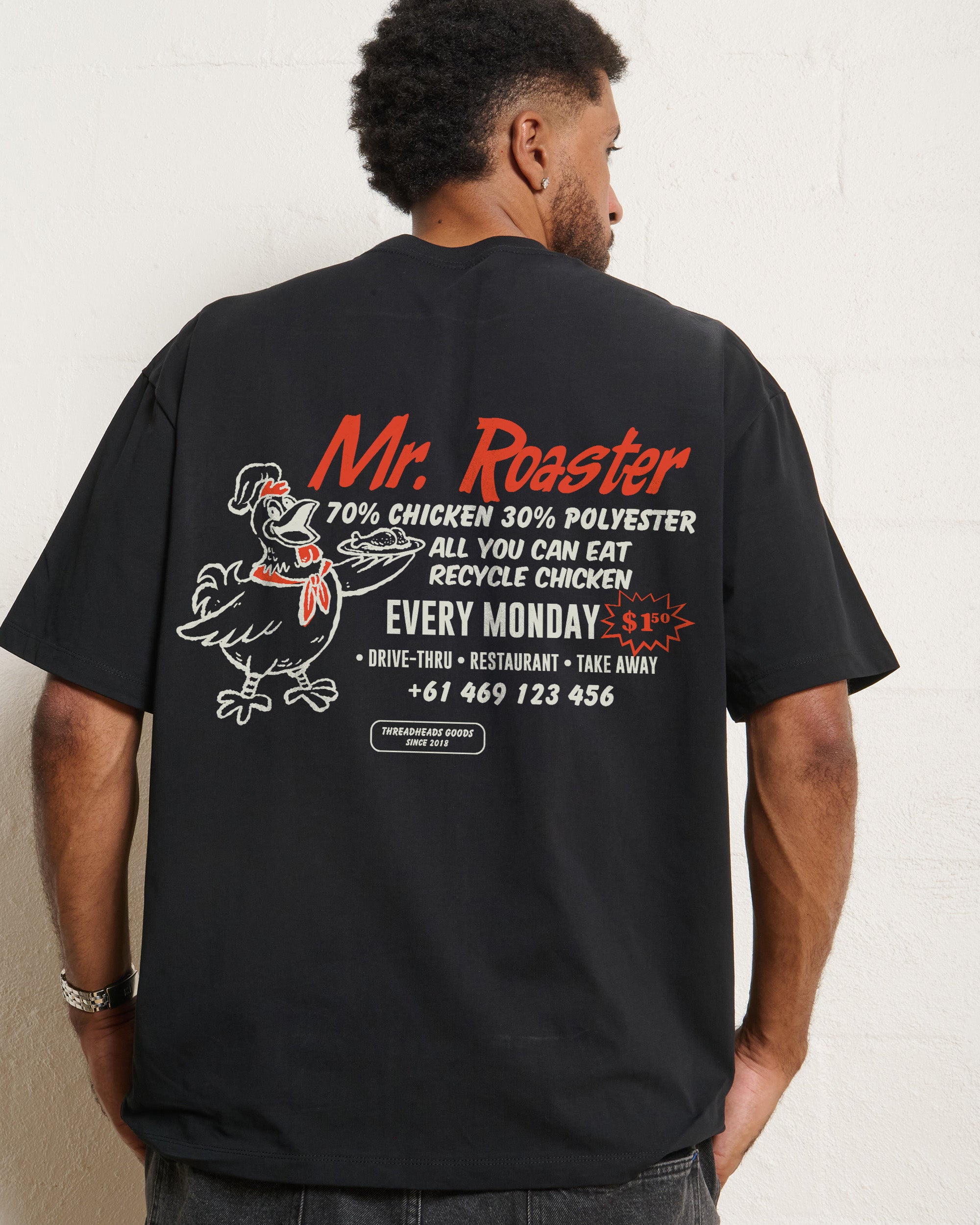 Mr. Roaster Fried Chicken Oversized Tee Online Australia