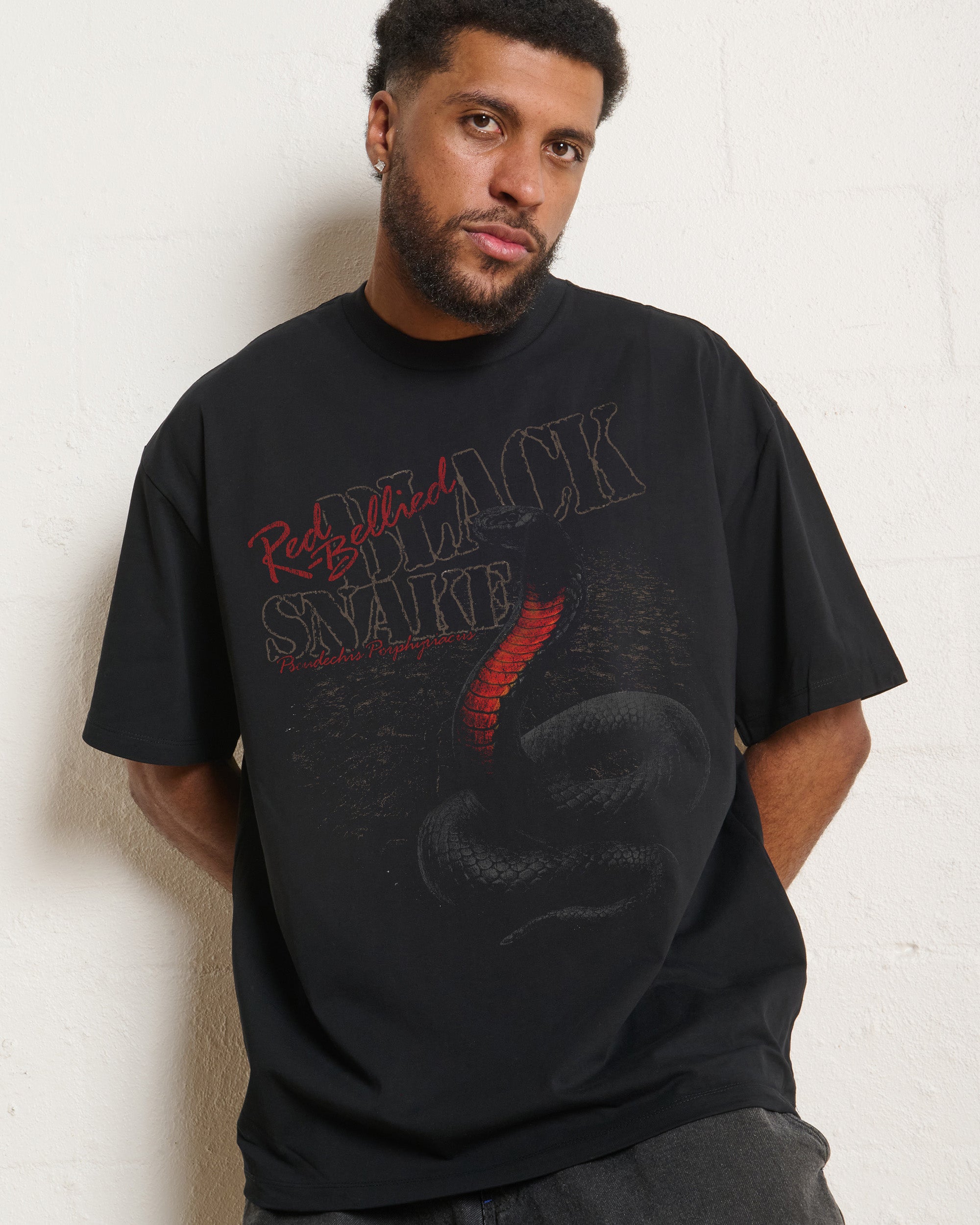 Red Bellied Black Snake Oversized Tee