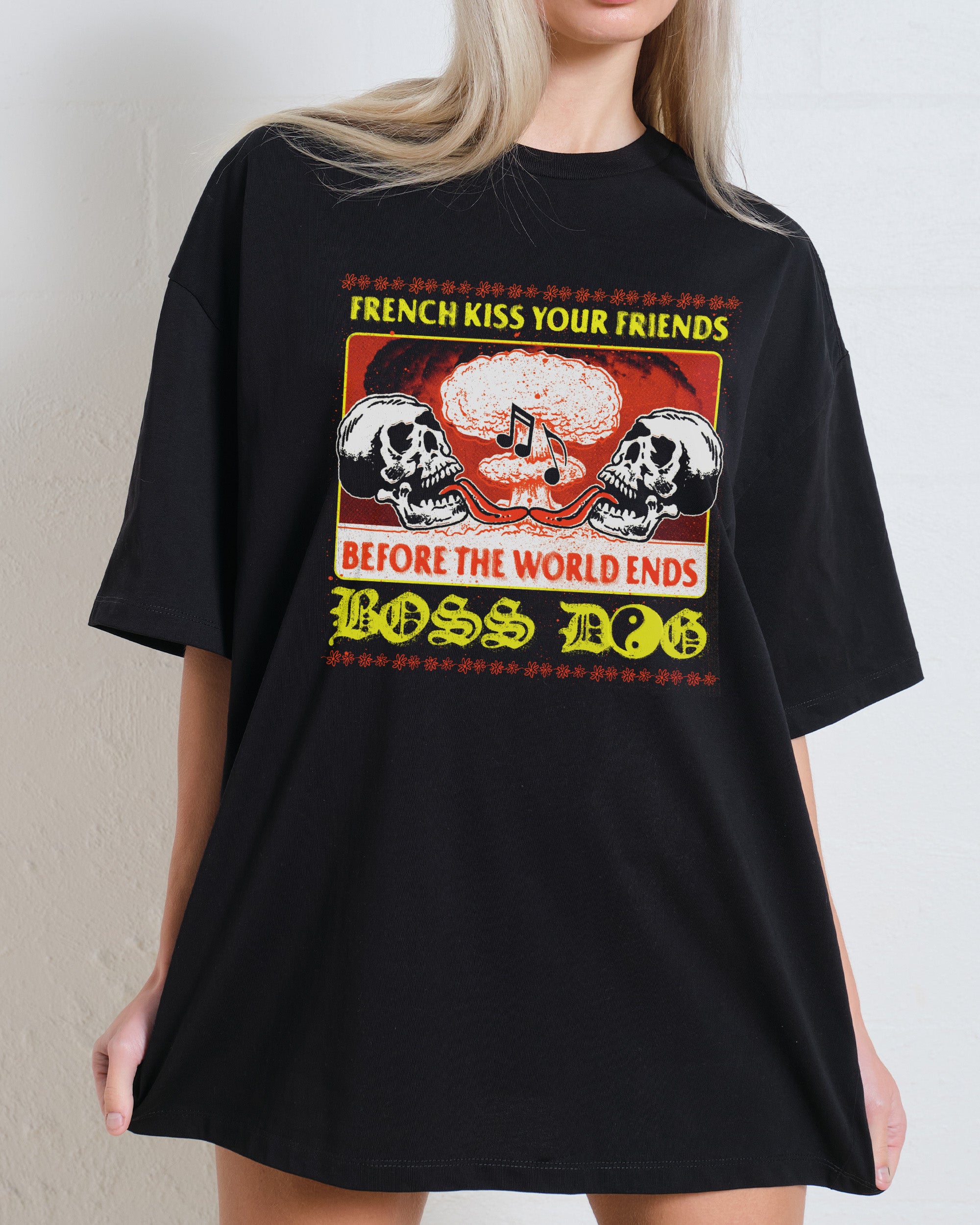 French Kiss Your Friends Oversized Tee