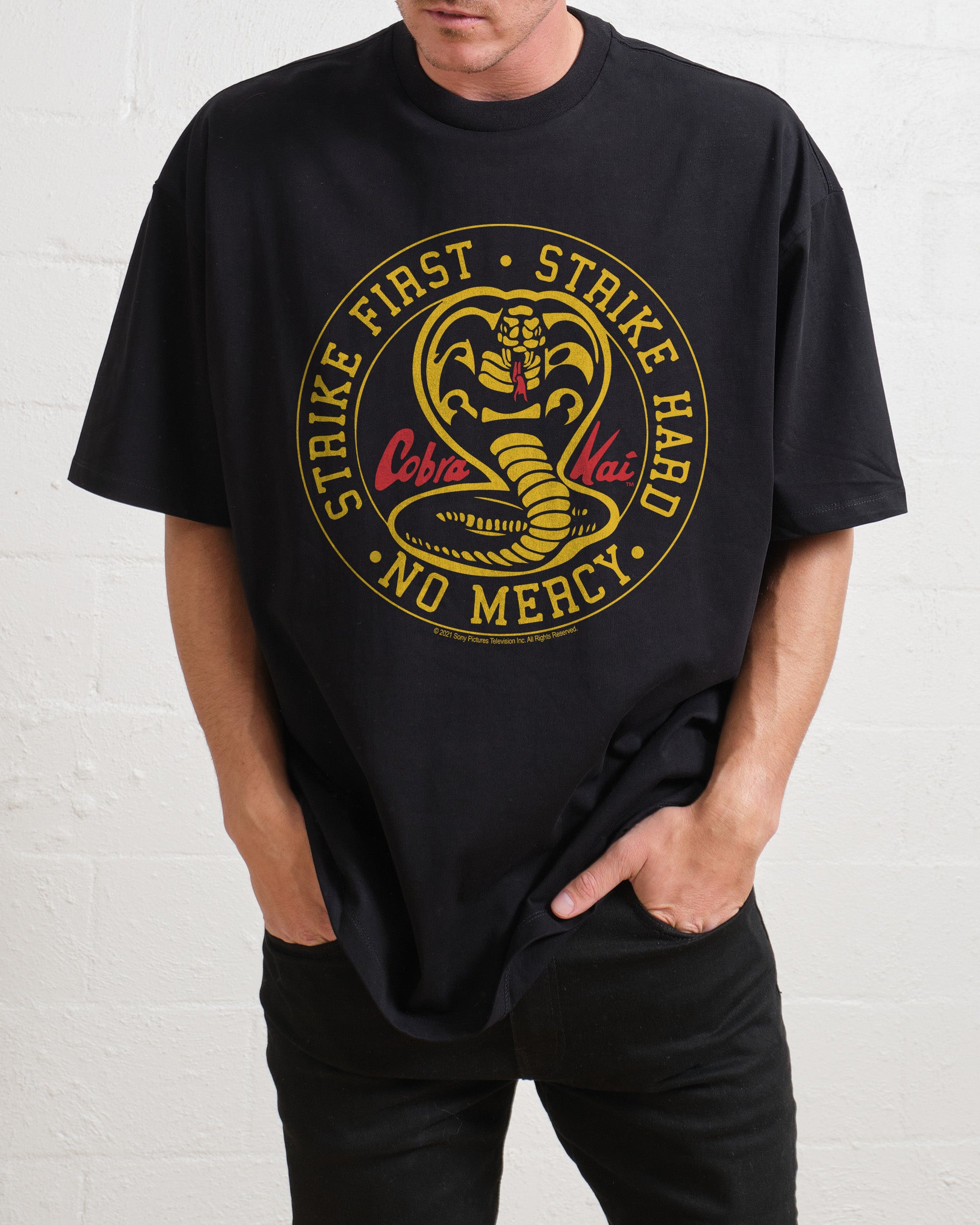 Cobra Kai No Mercy Icon Oversized Tee Australia Online