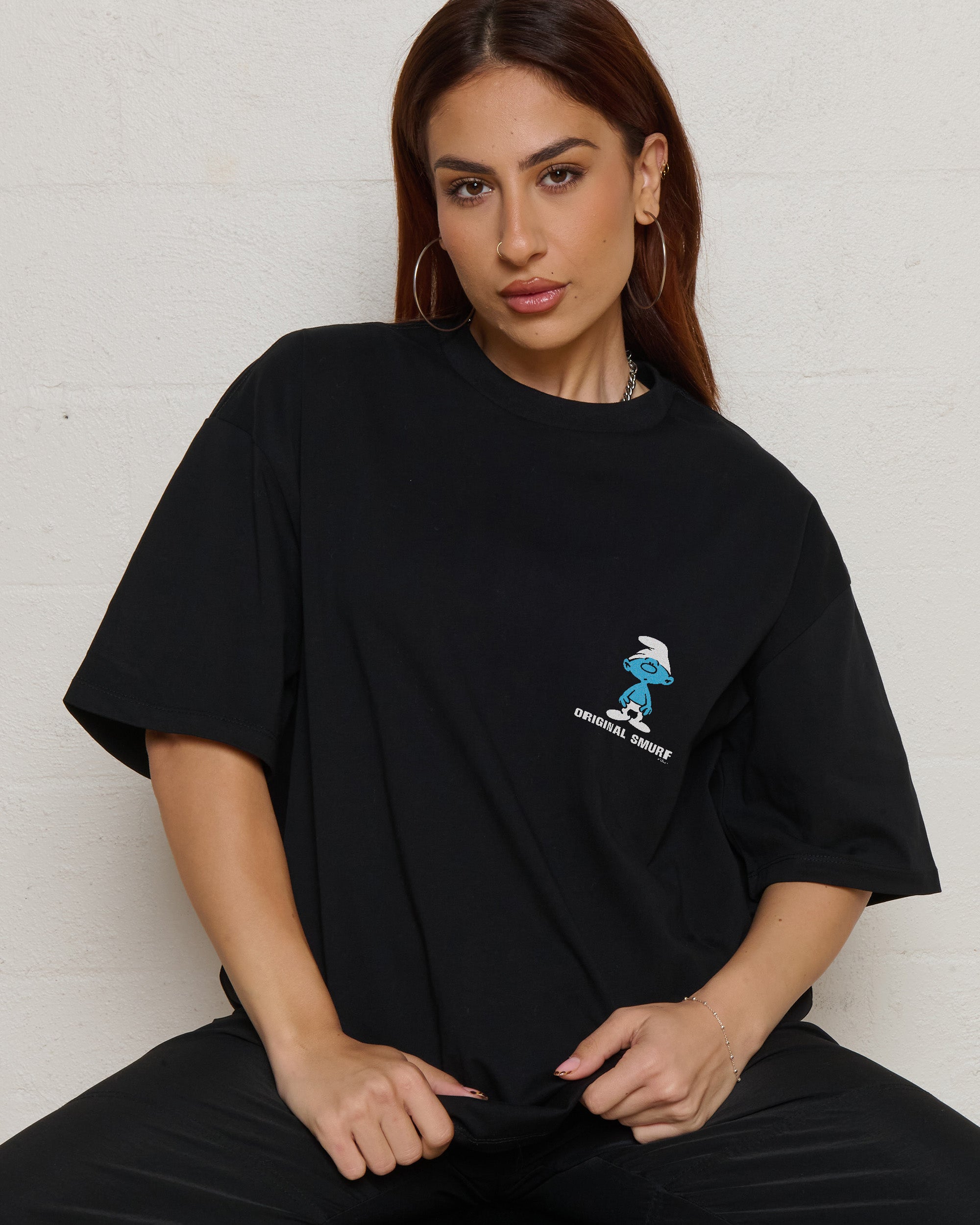 The Original Smurf Oversized Tee Offical Smurfs x Threadheads Online