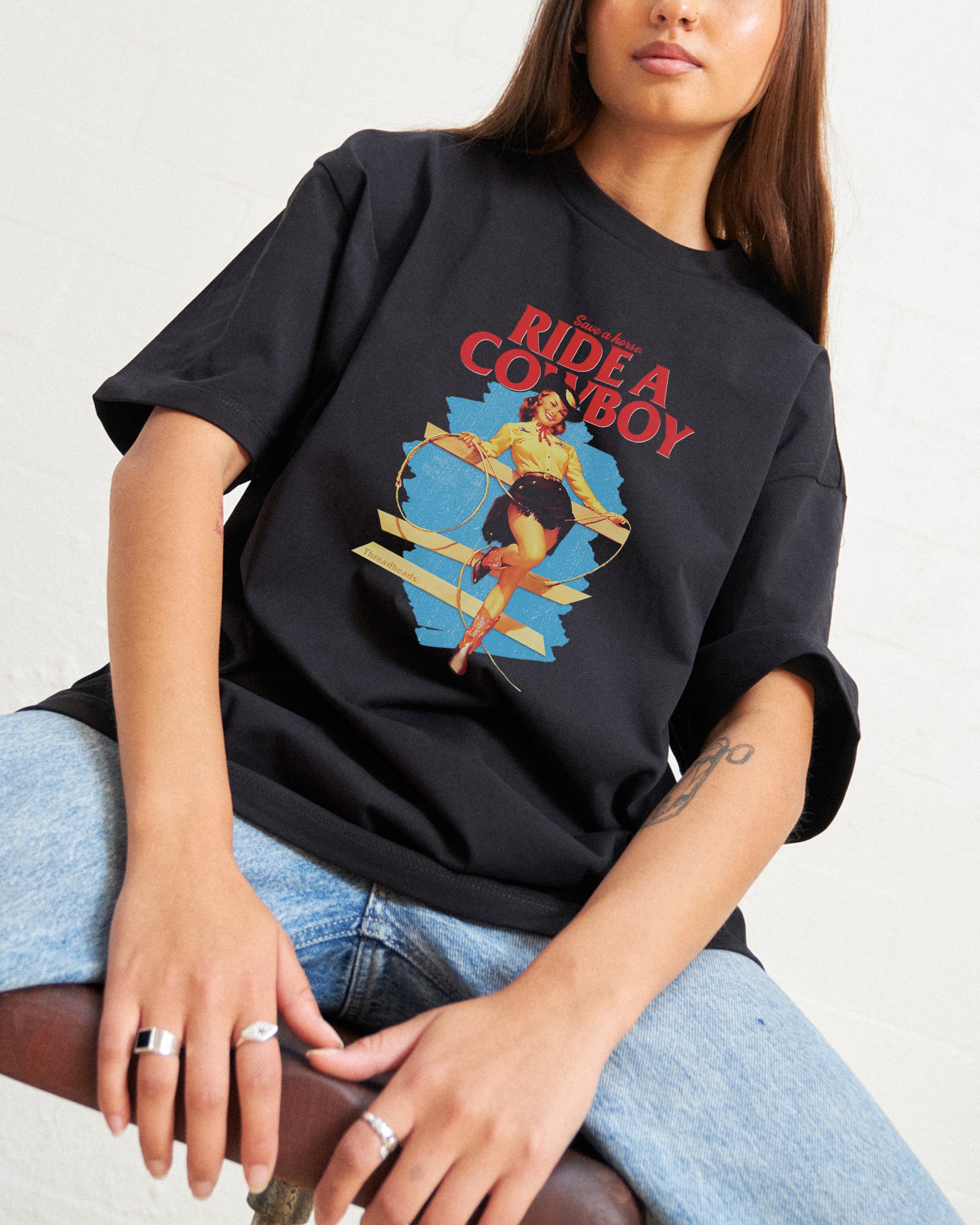 Save a Horse, Ride a Cowboy Oversized Tee
