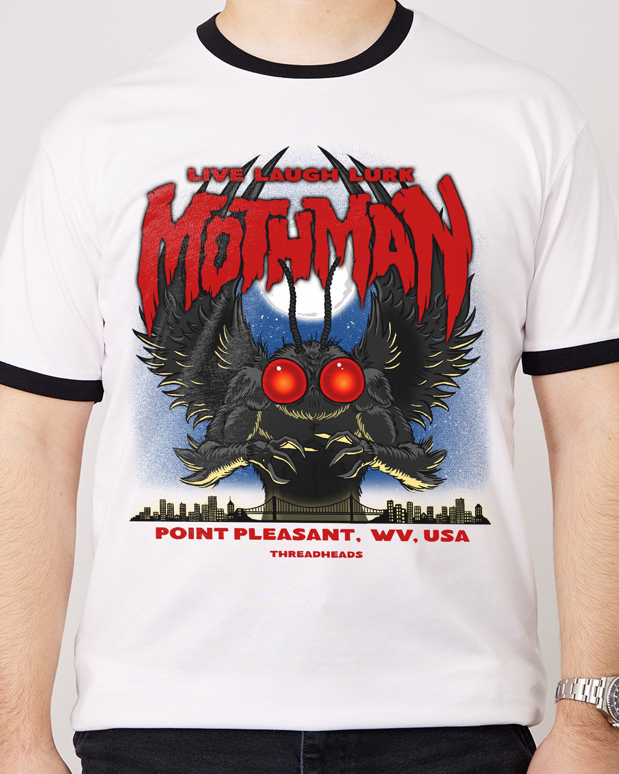 Mothman - Live Laugh Lurk T-Shirt Australia Online