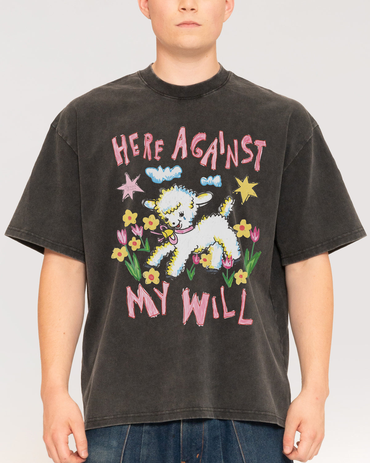 Here Against My Will Oversized Tee