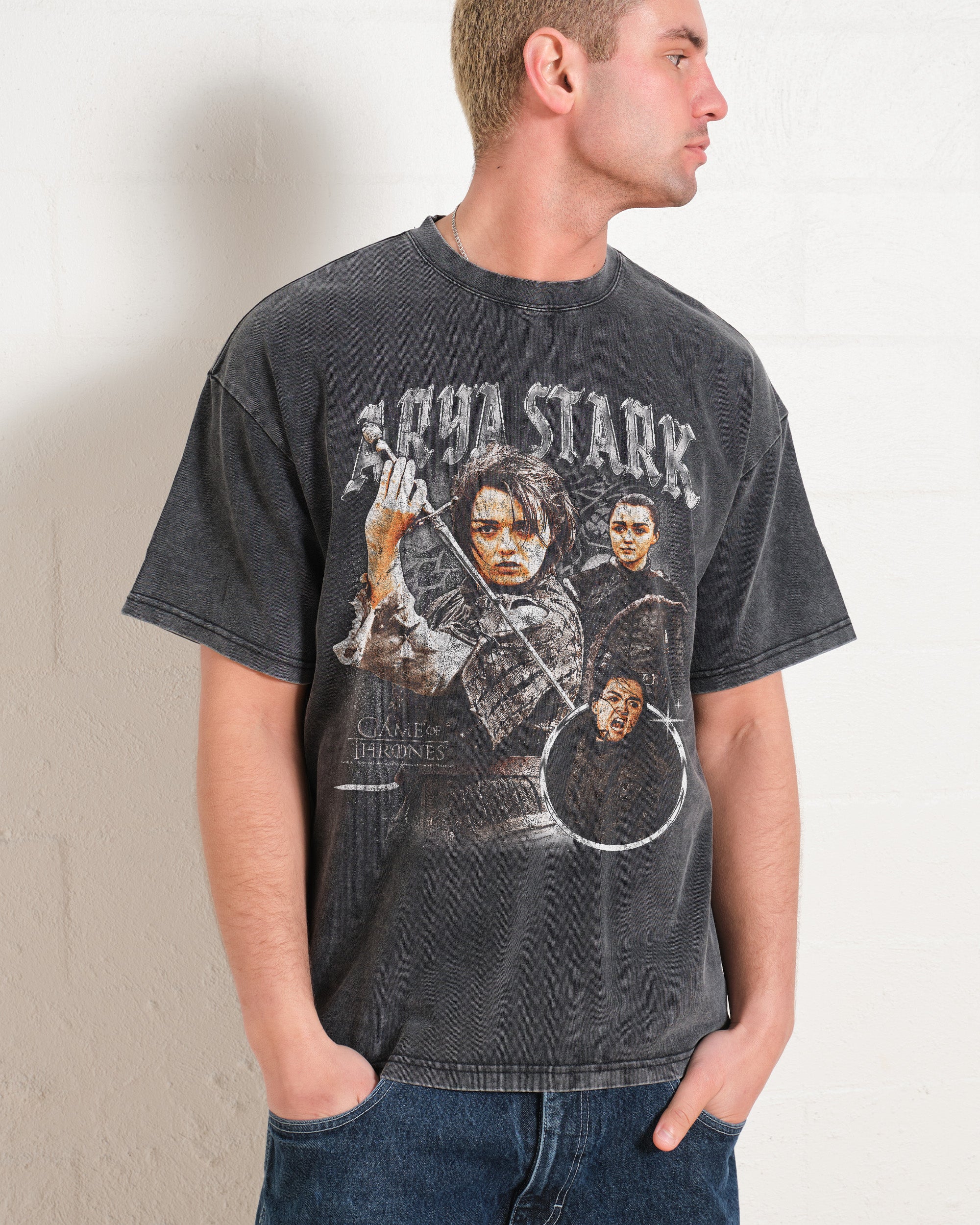 Vintage Arya Stark Wash Tee