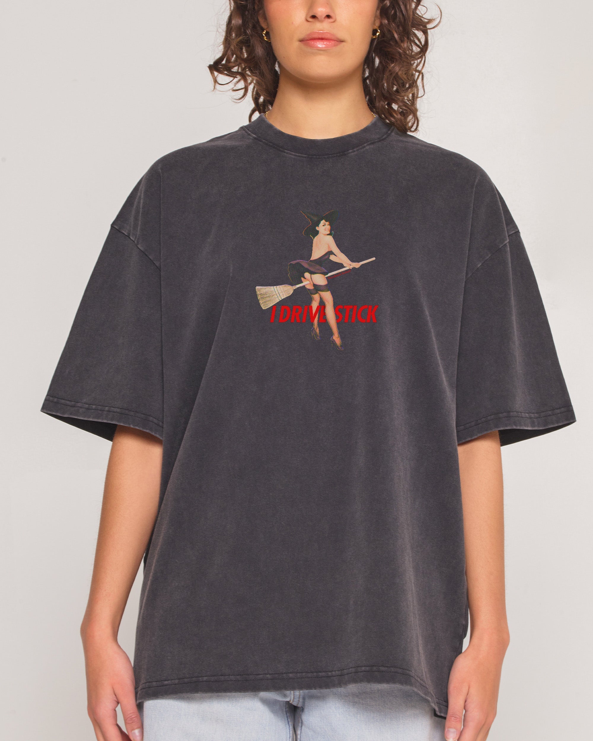 I Drive Stick Oversized Tee