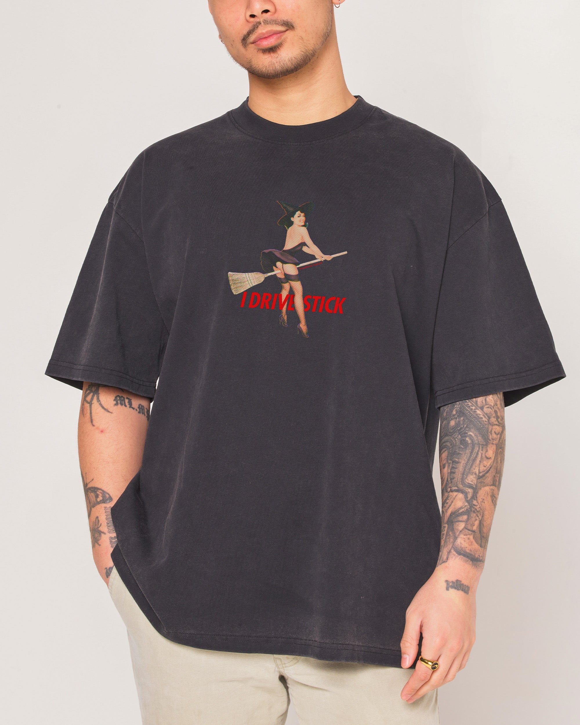 I Drive Stick Oversized Tee