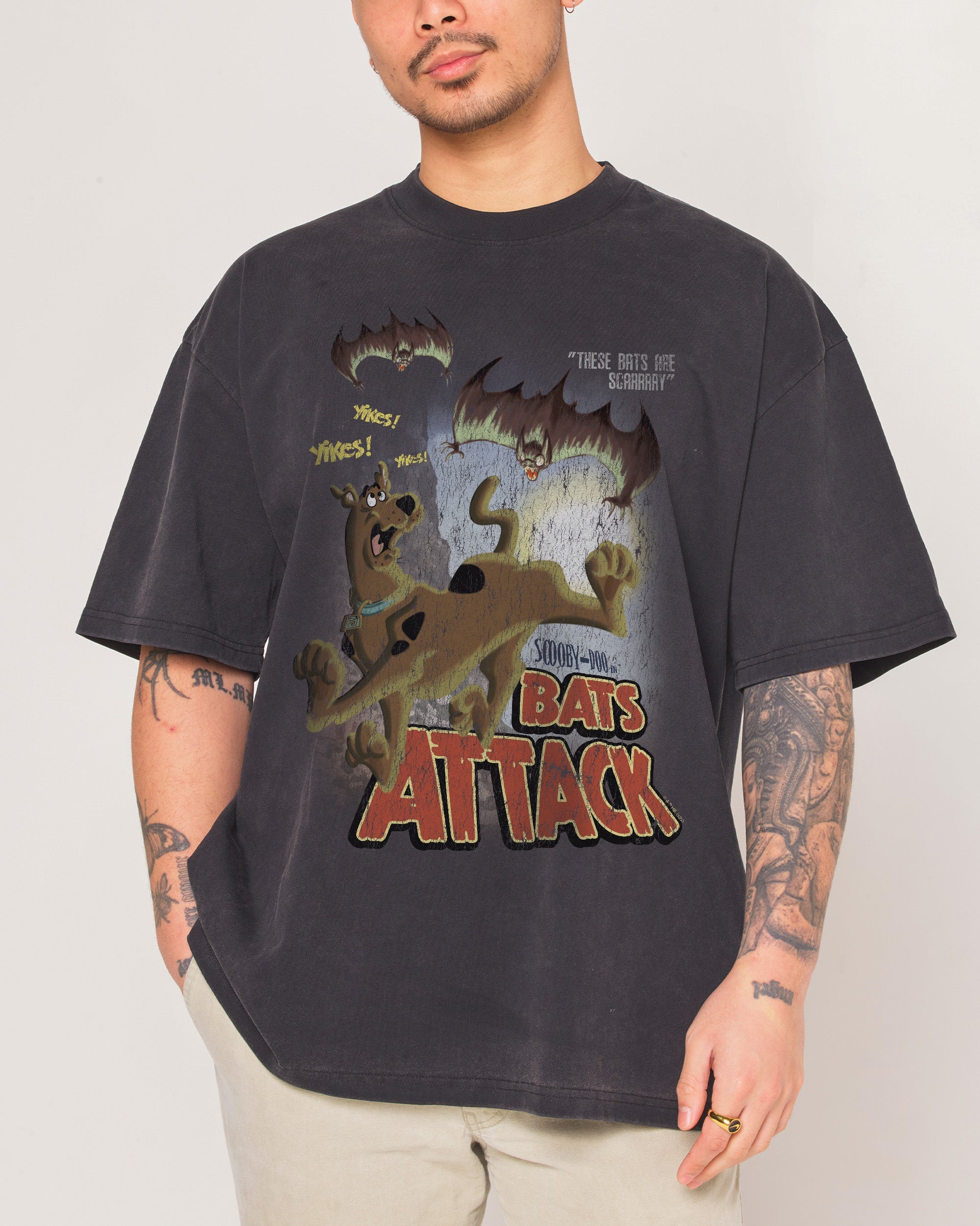 Scooby-Doo Bats Attack Wash Tee Threadheads Australia Online