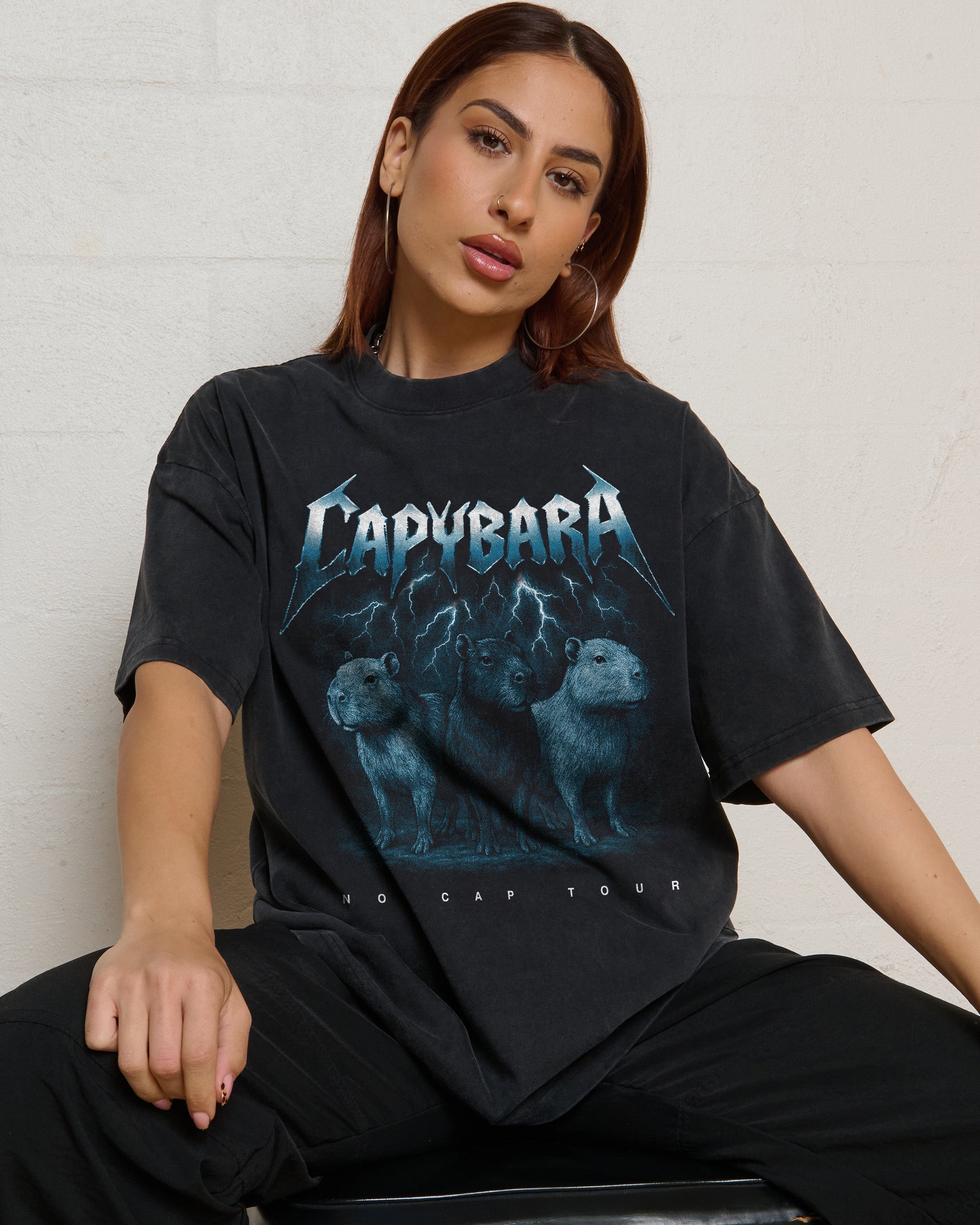 Capybara No Cap Tour Wash Tee