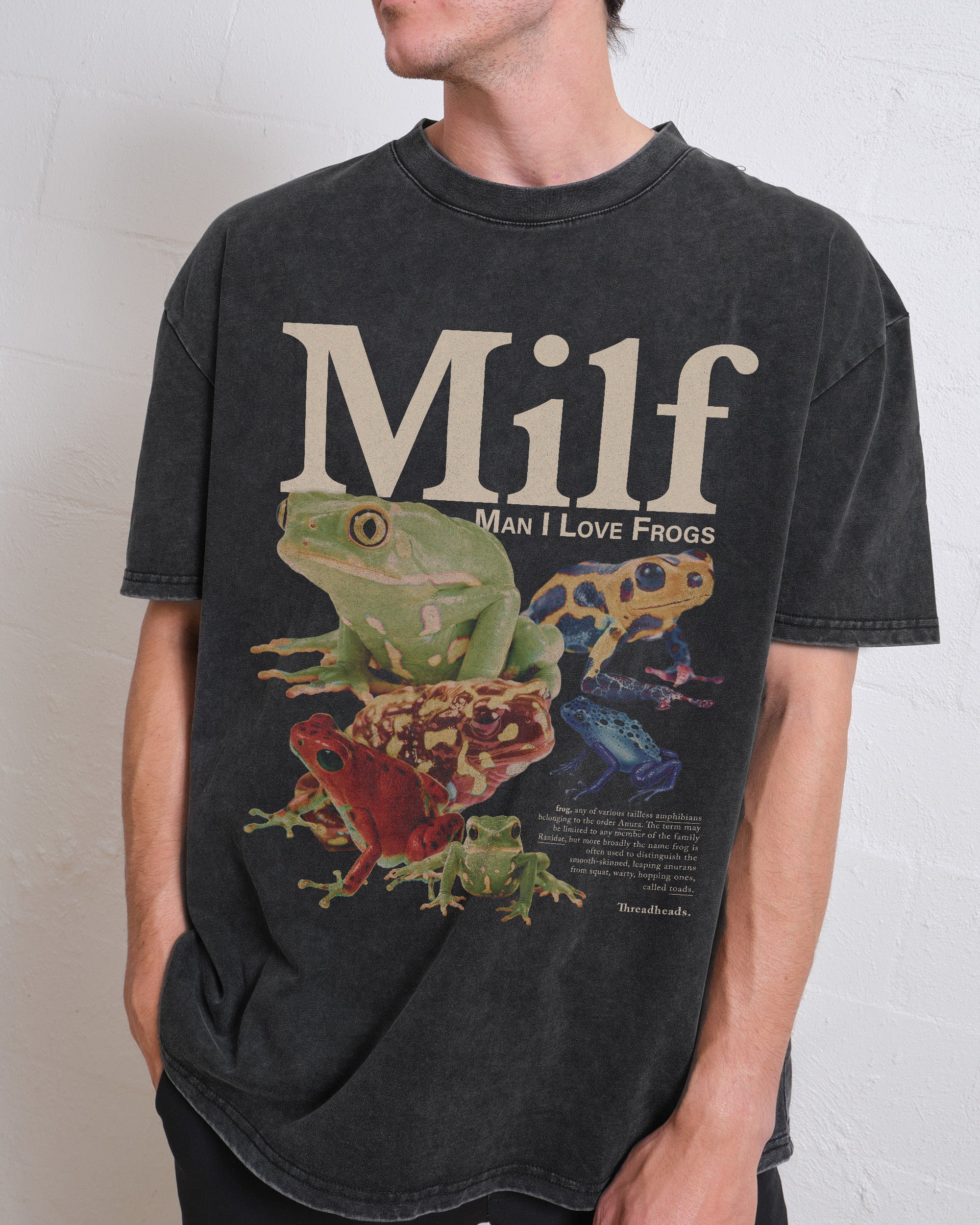 Man I Love Frogs Wash Tee Australia Online