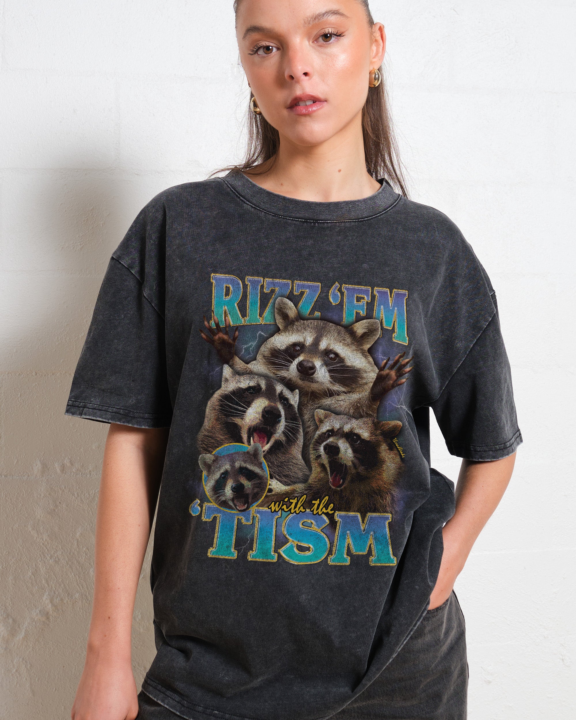 Rizz 'Em With the 'Tism Wash Tee