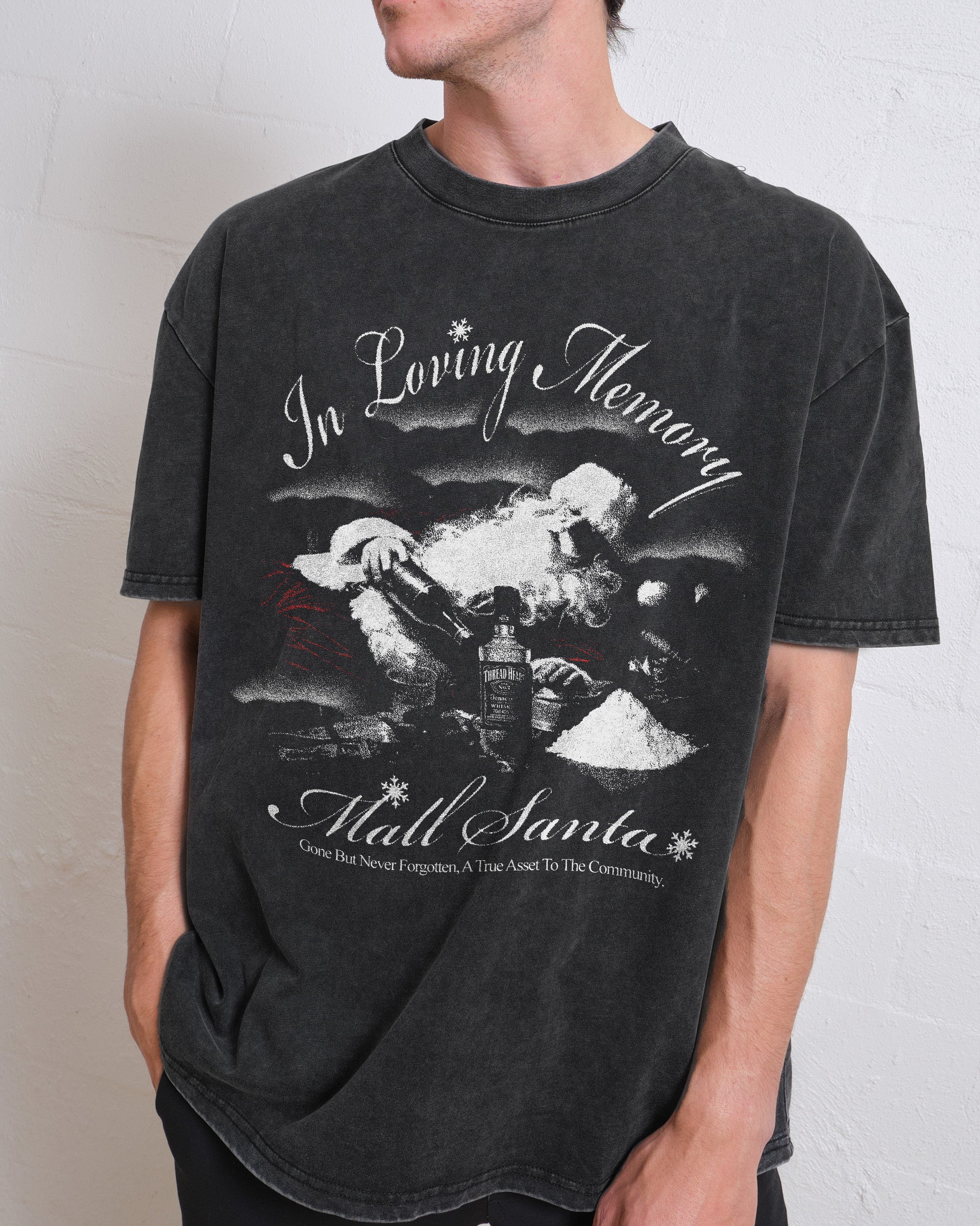 Mall Santa In Loving Memory Wash Tee