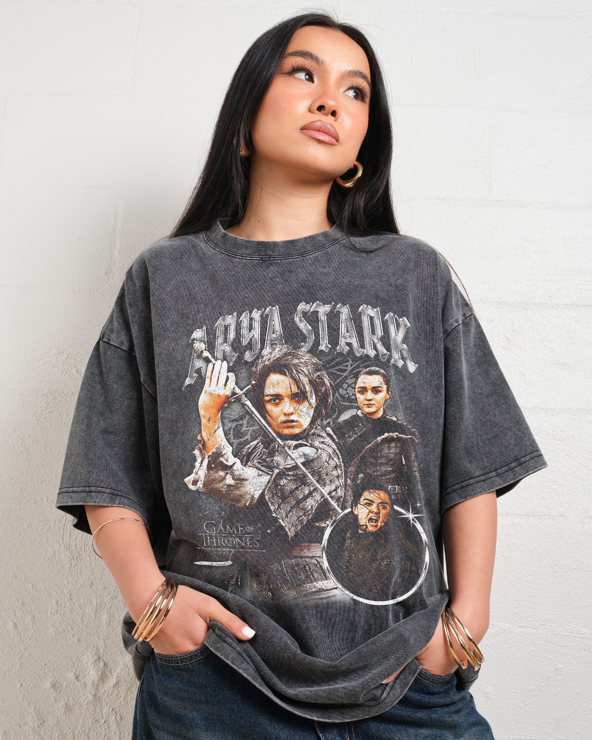 Vintage Arya Stark Wash Tee