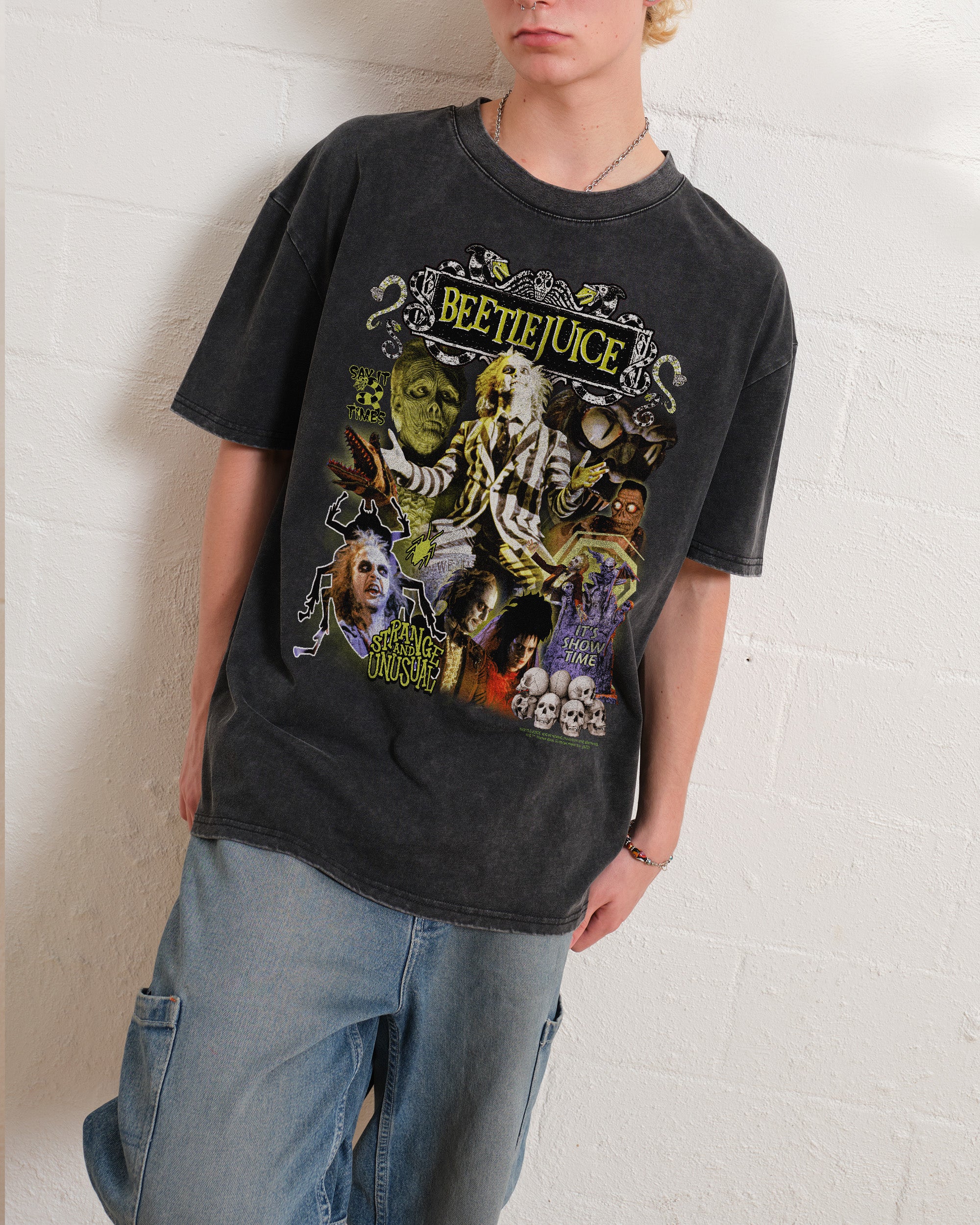 Beetlejuice Vintage Wash Tee Australia Online