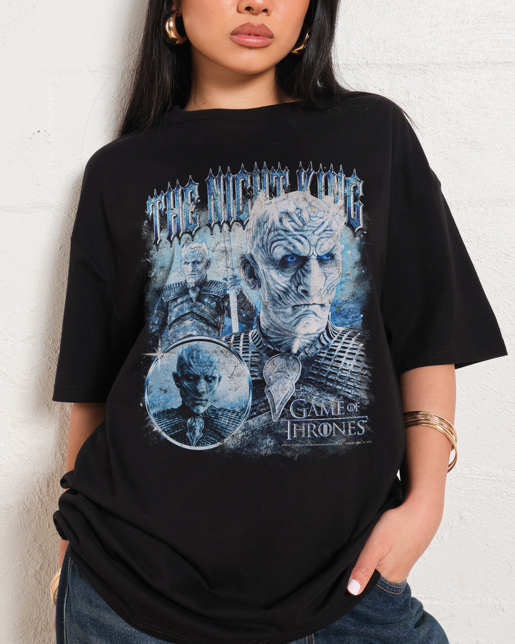 Vintage Night King Oversized Tee