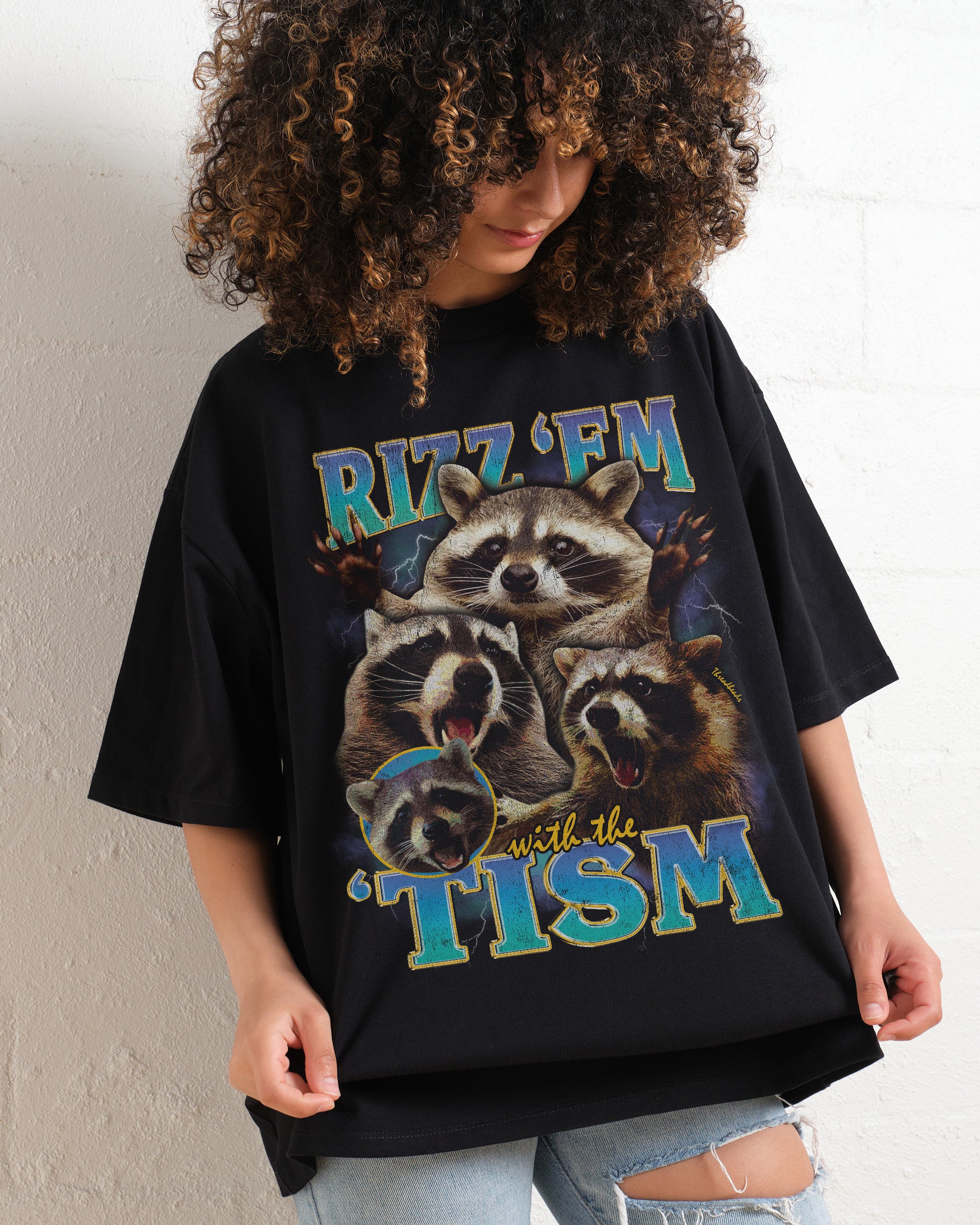 Rizz 'Em With the 'Tism Oversized Tee