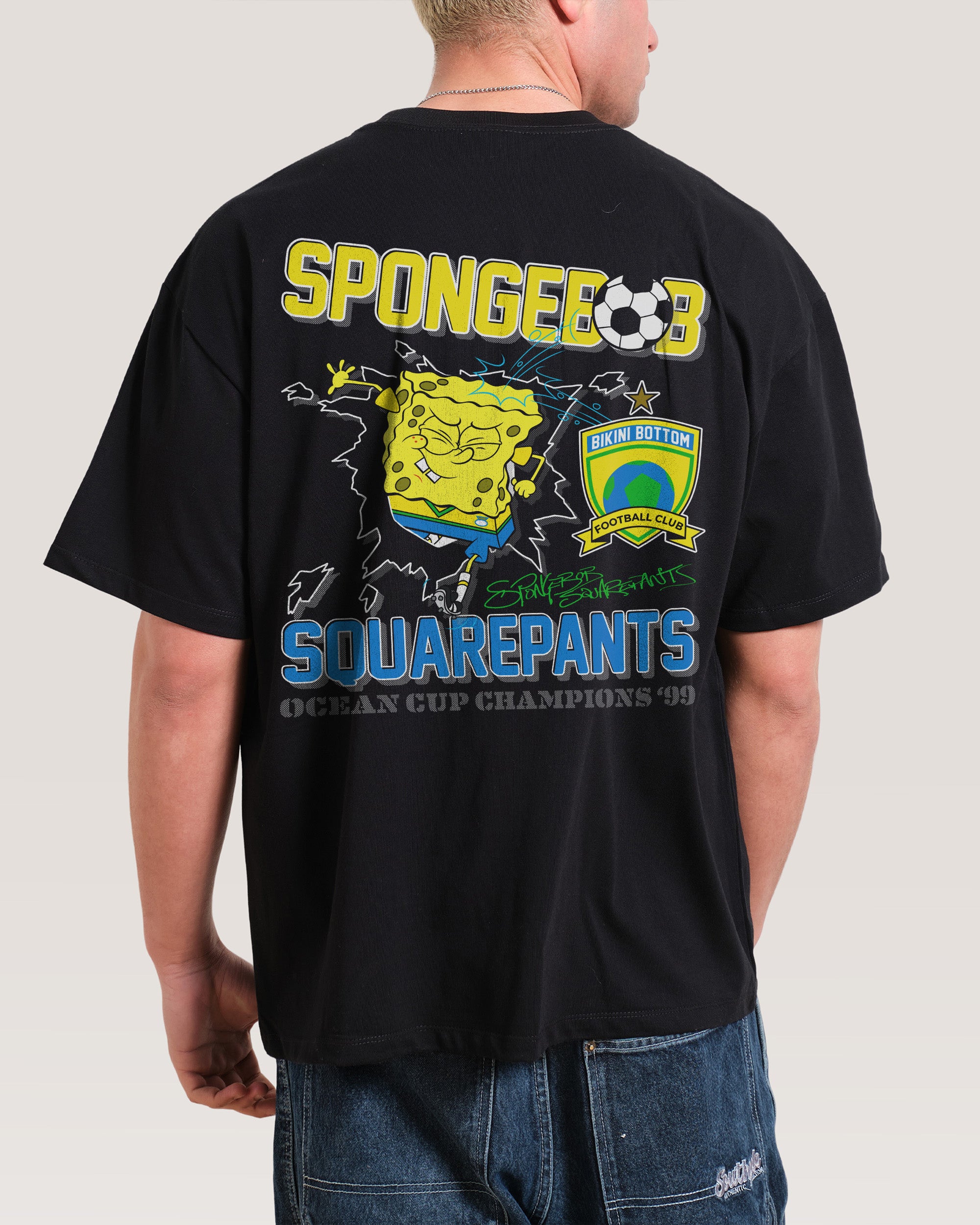 99 Champs Black Oversized Tee