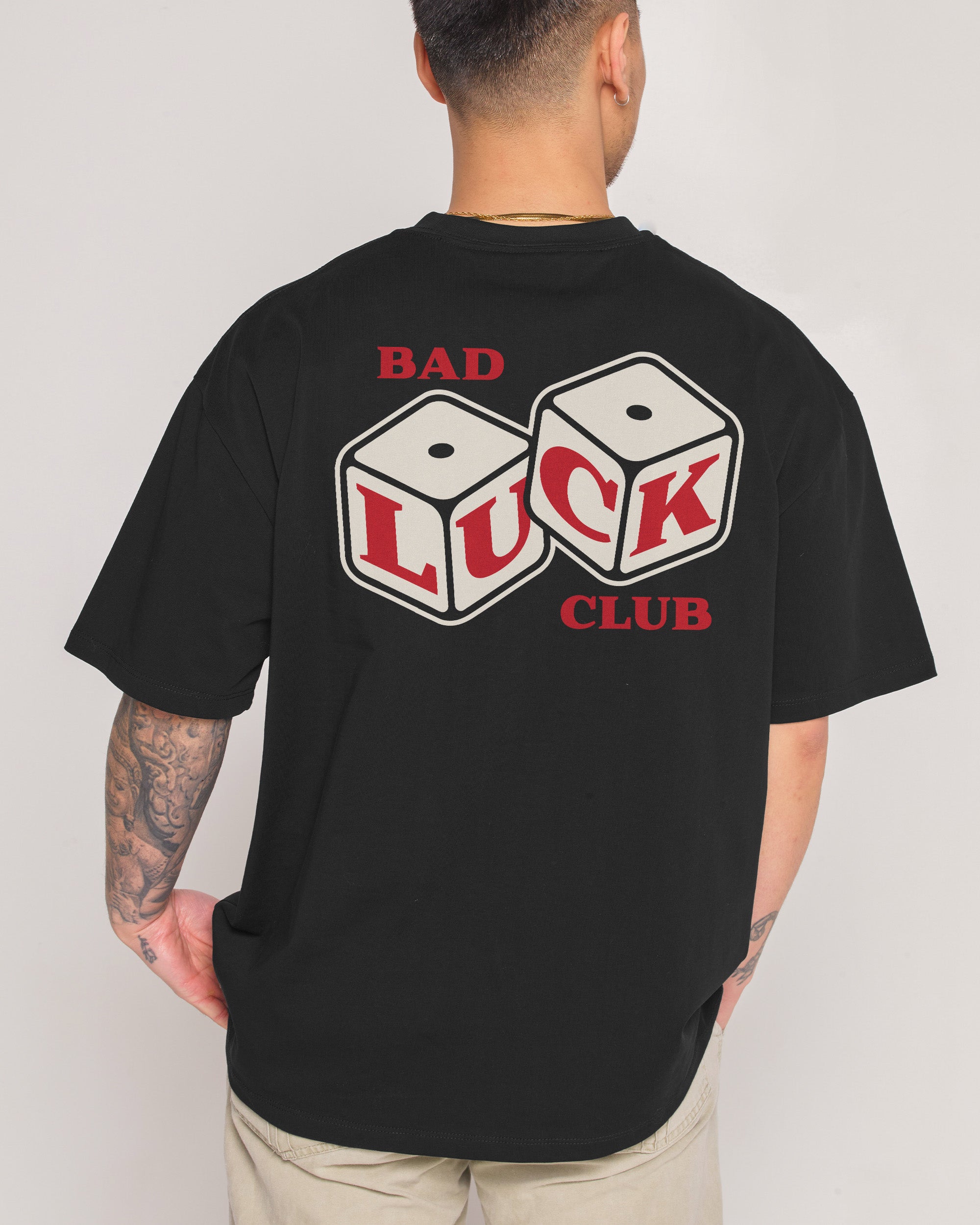 Bad Luck Club Black Oversized Tee
