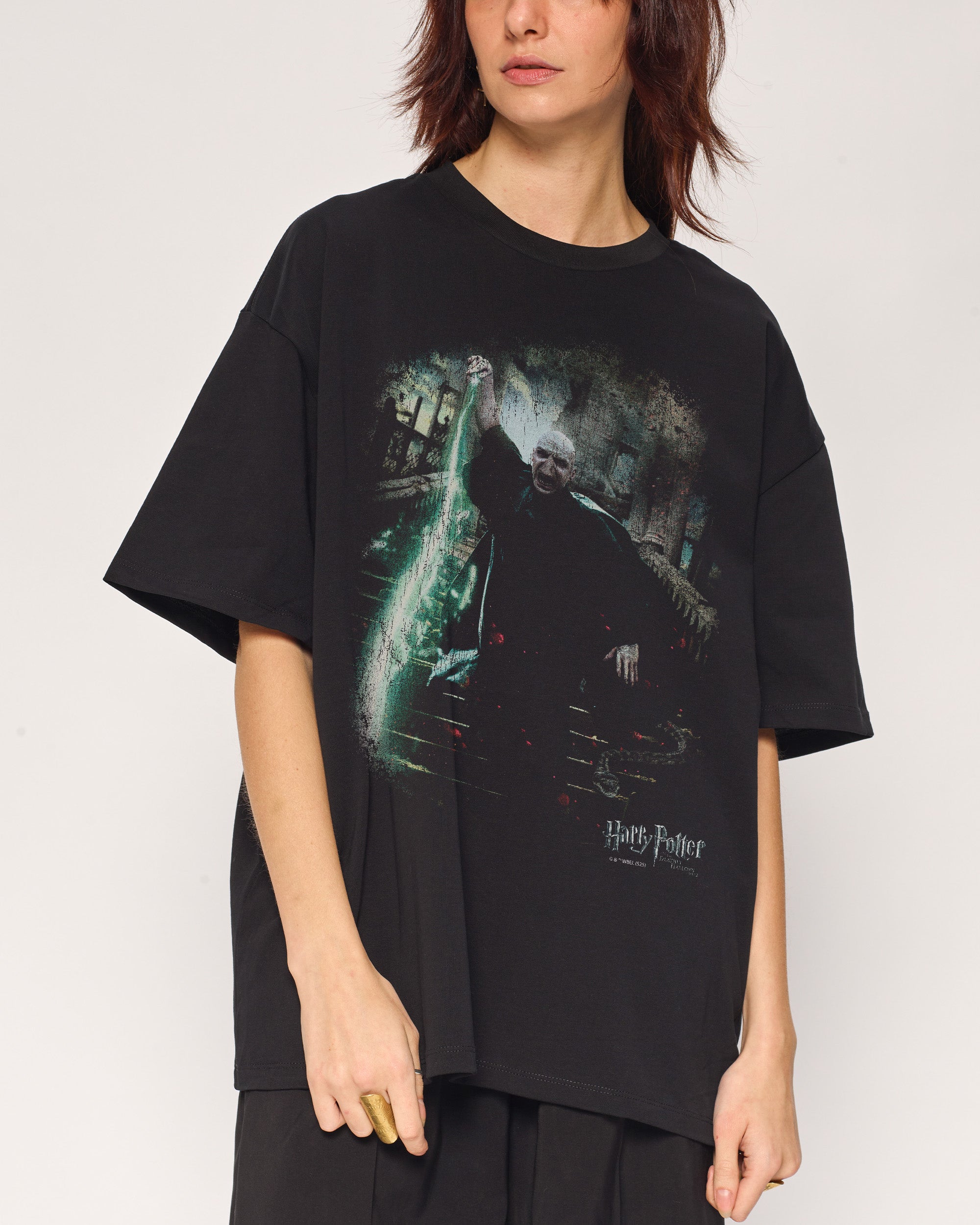 Voldemort Black Oversized Tee