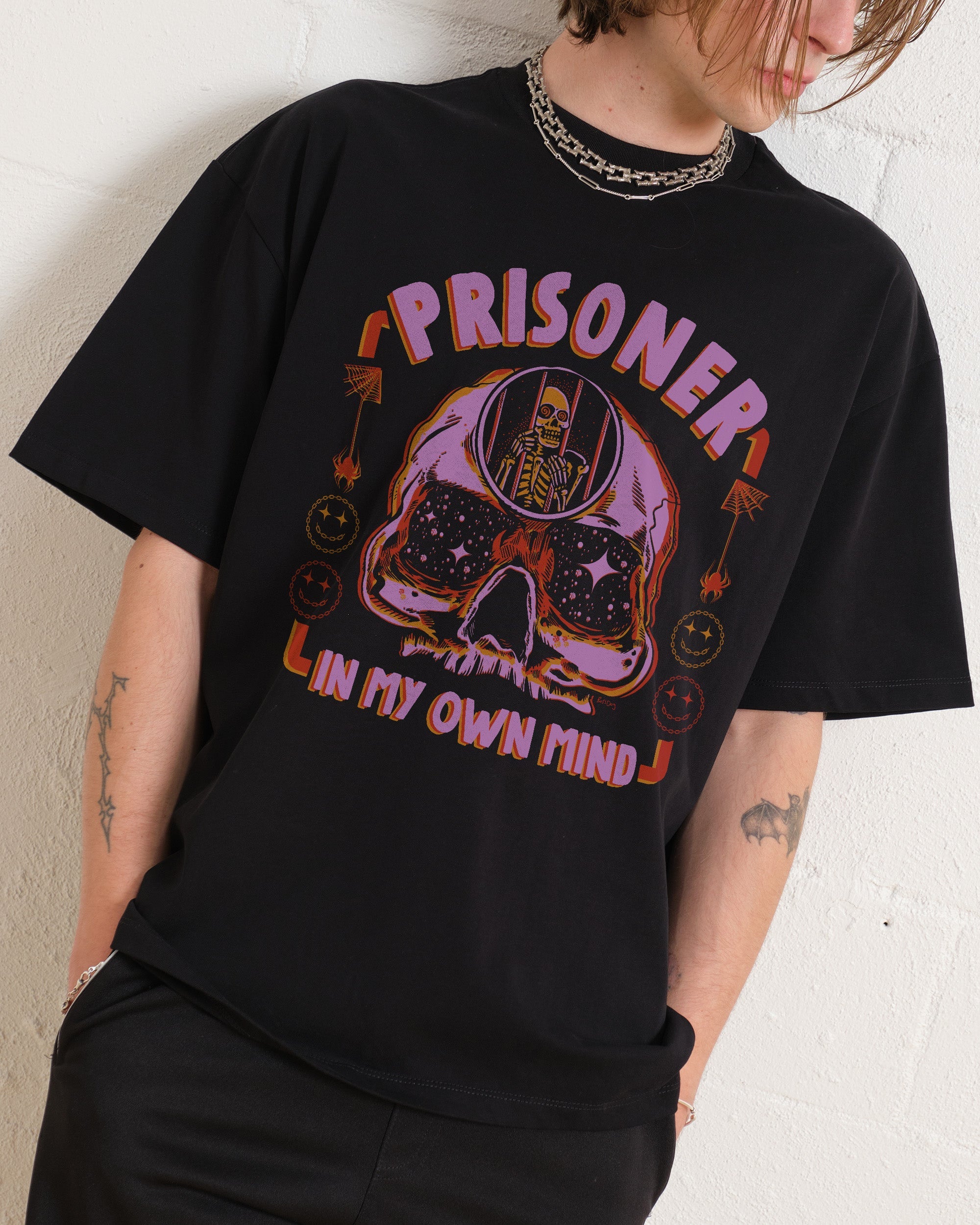 Prisoner In My Own Mind Oversized Tee Australia Online Black