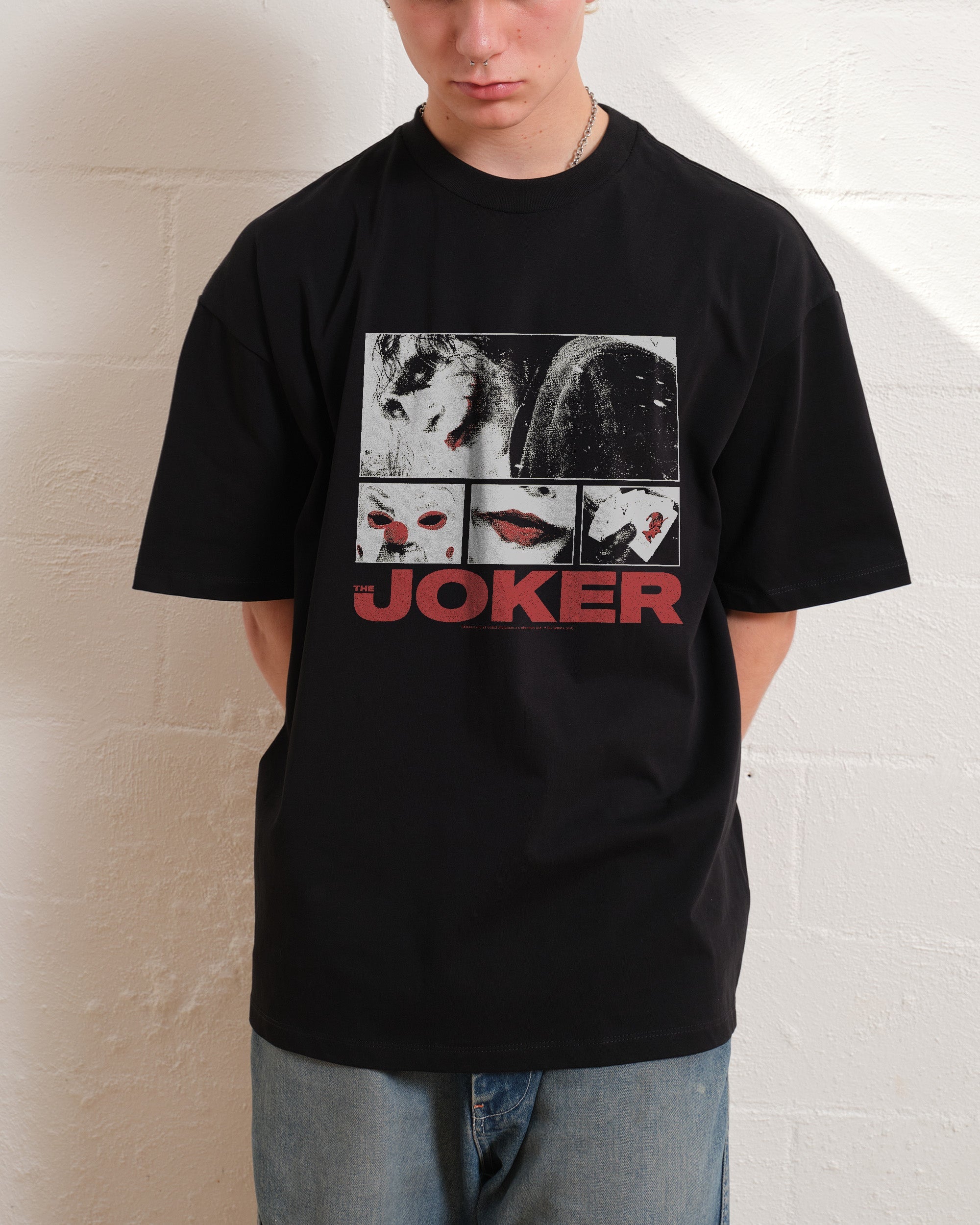 The Joker Grid Oversized Tee Australia Online Black