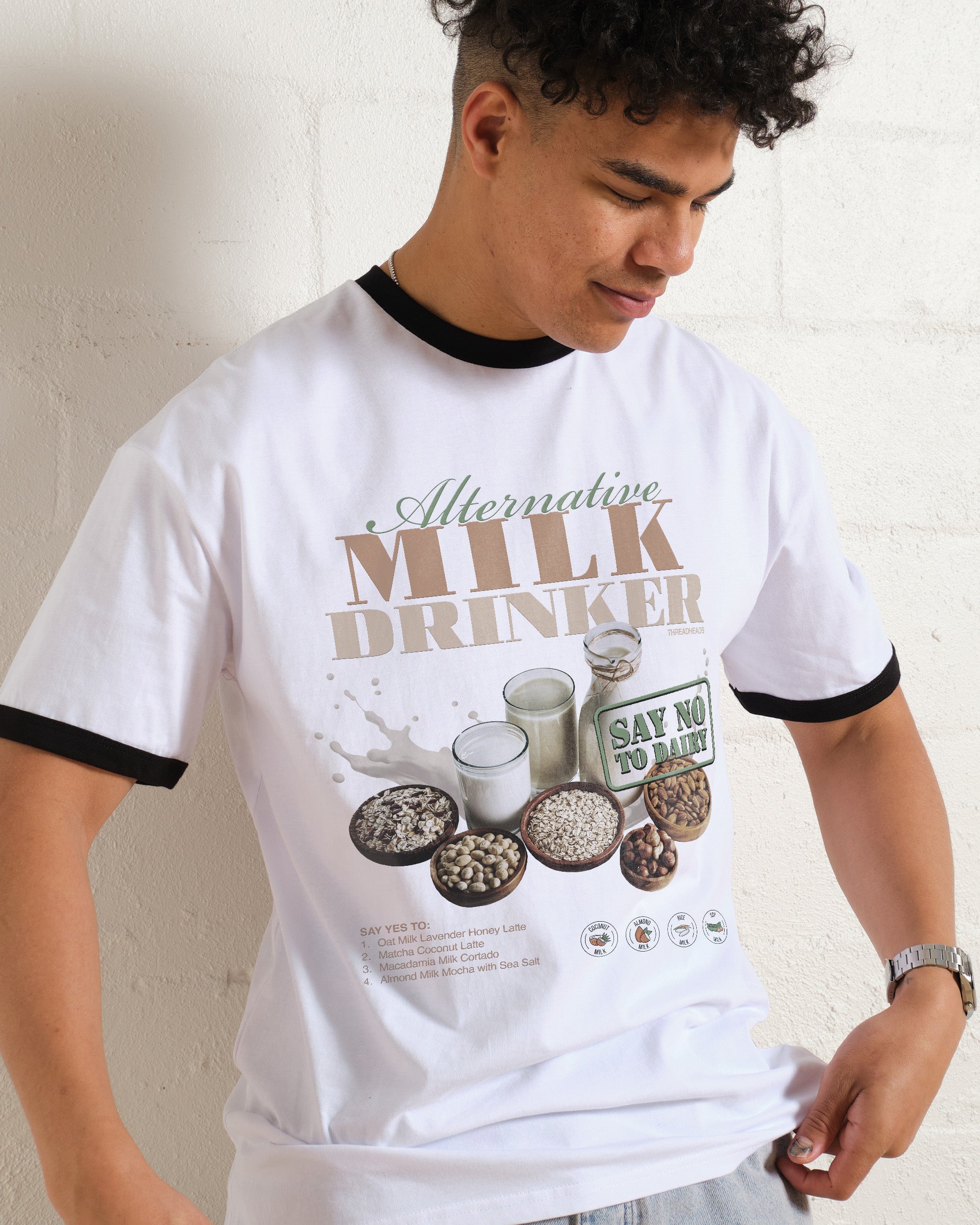 Alternative Milk Drinker T-Shirt #gender_men's