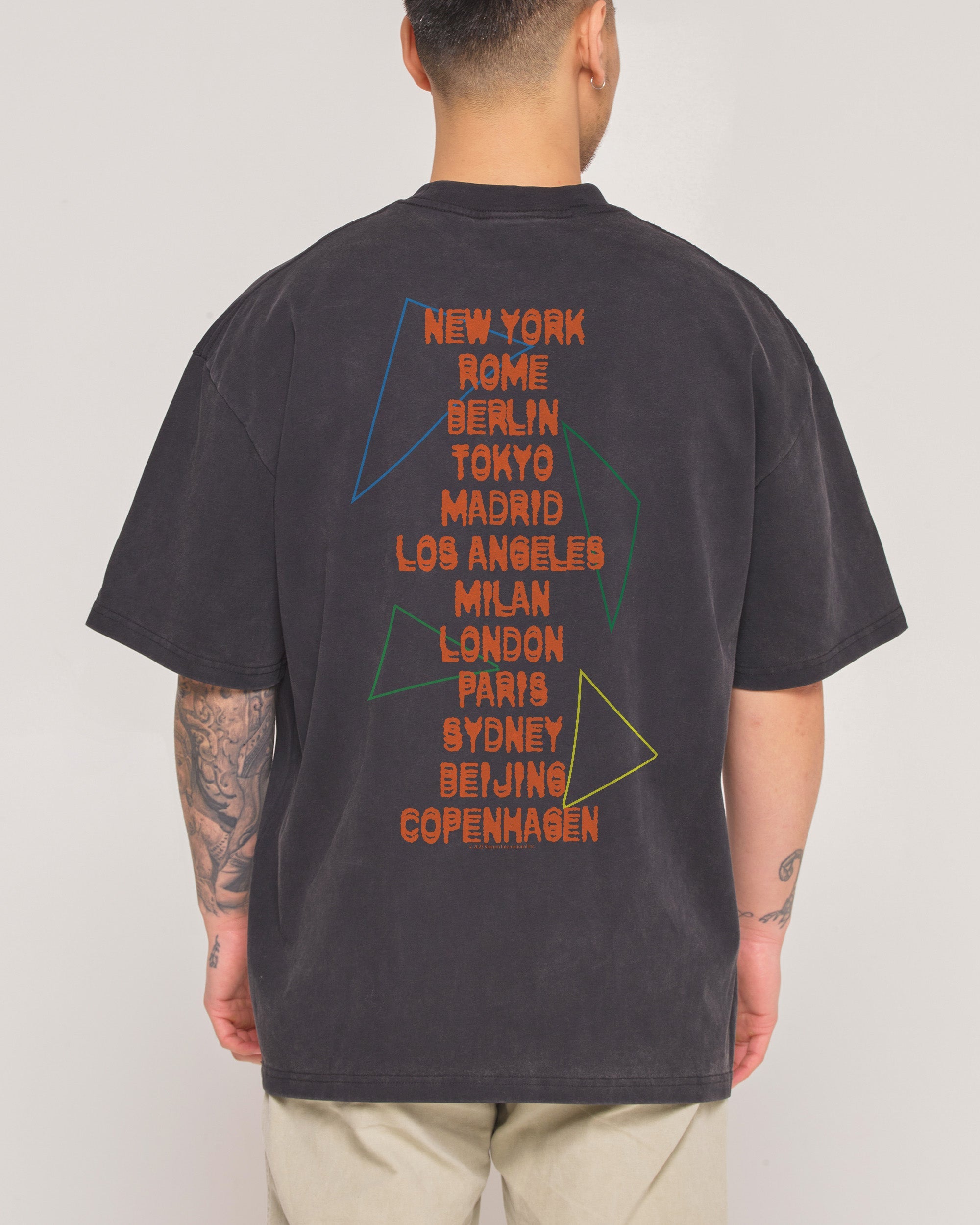 MTV World Tour Black Wash Tee