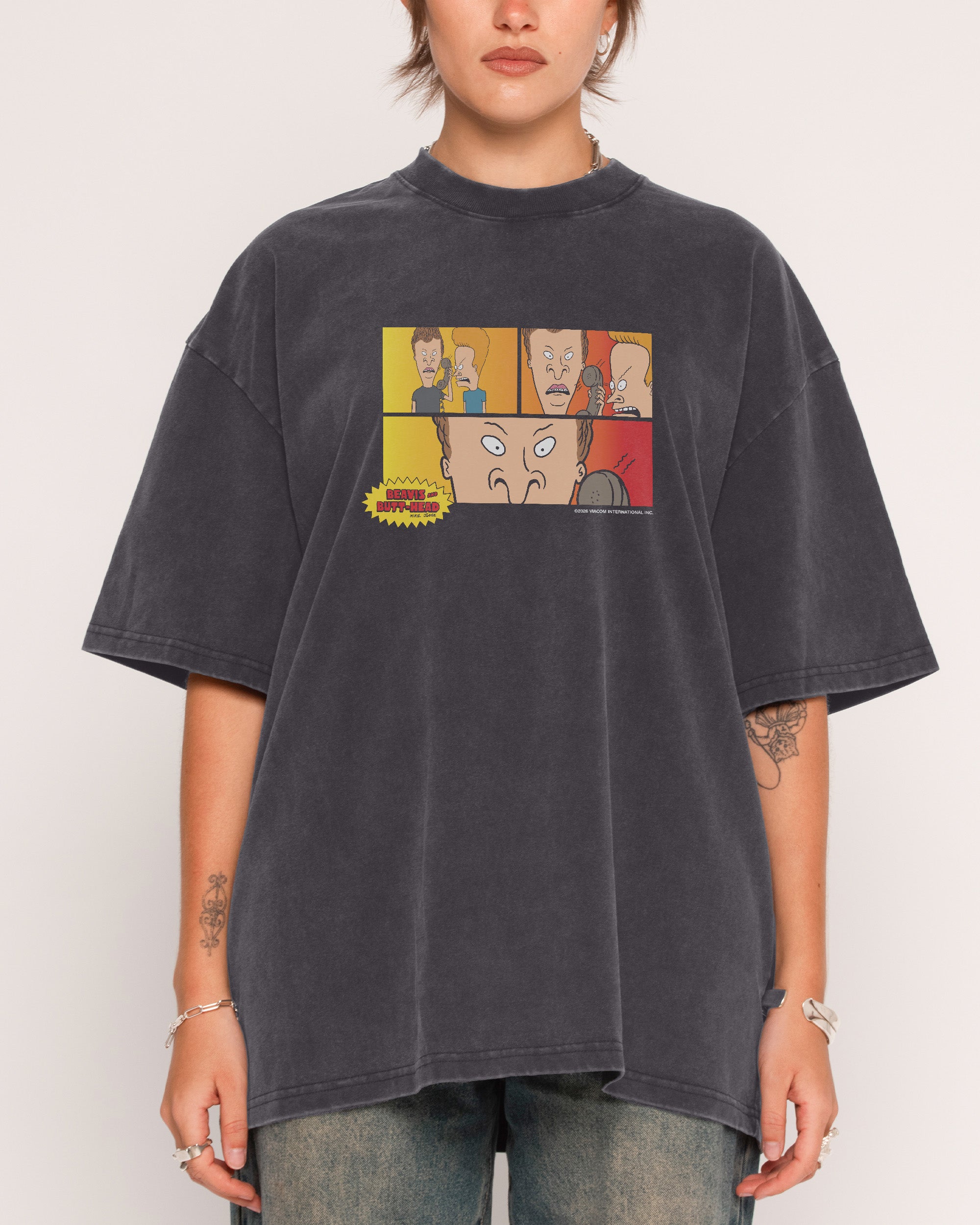 Couch Life Black Wash Tee