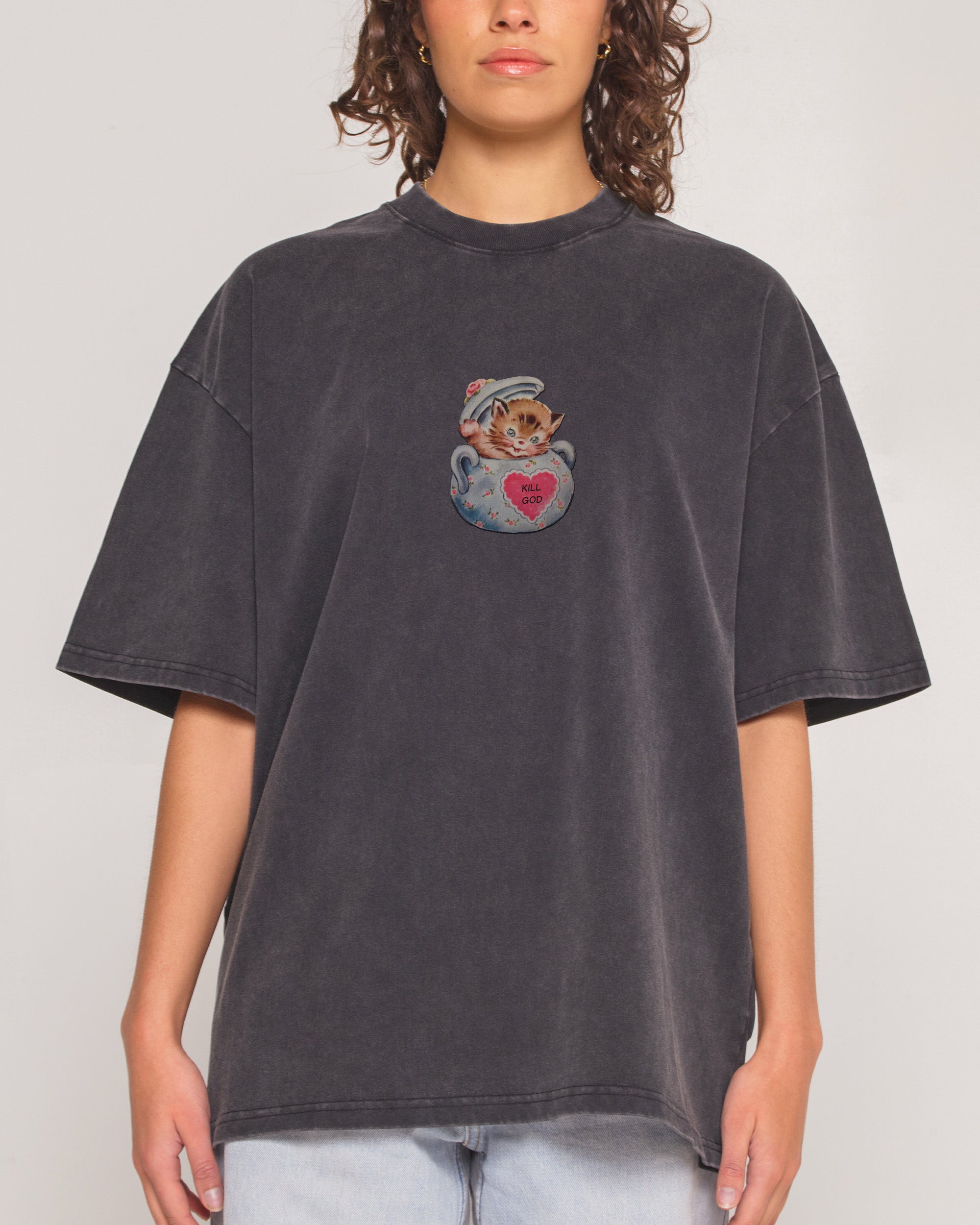Kill God Black Wash Tee