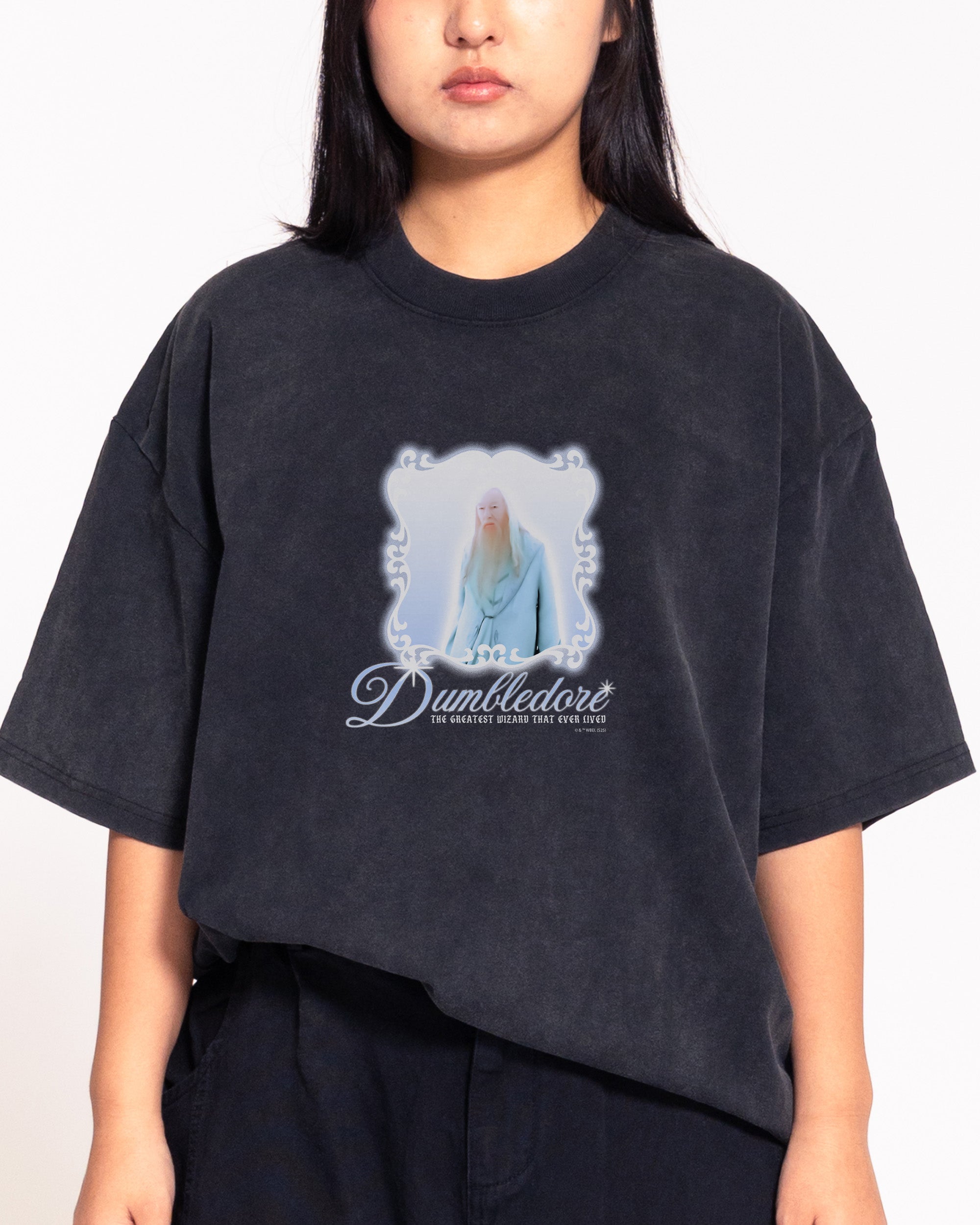 Dumbledore Black Oversized Tee