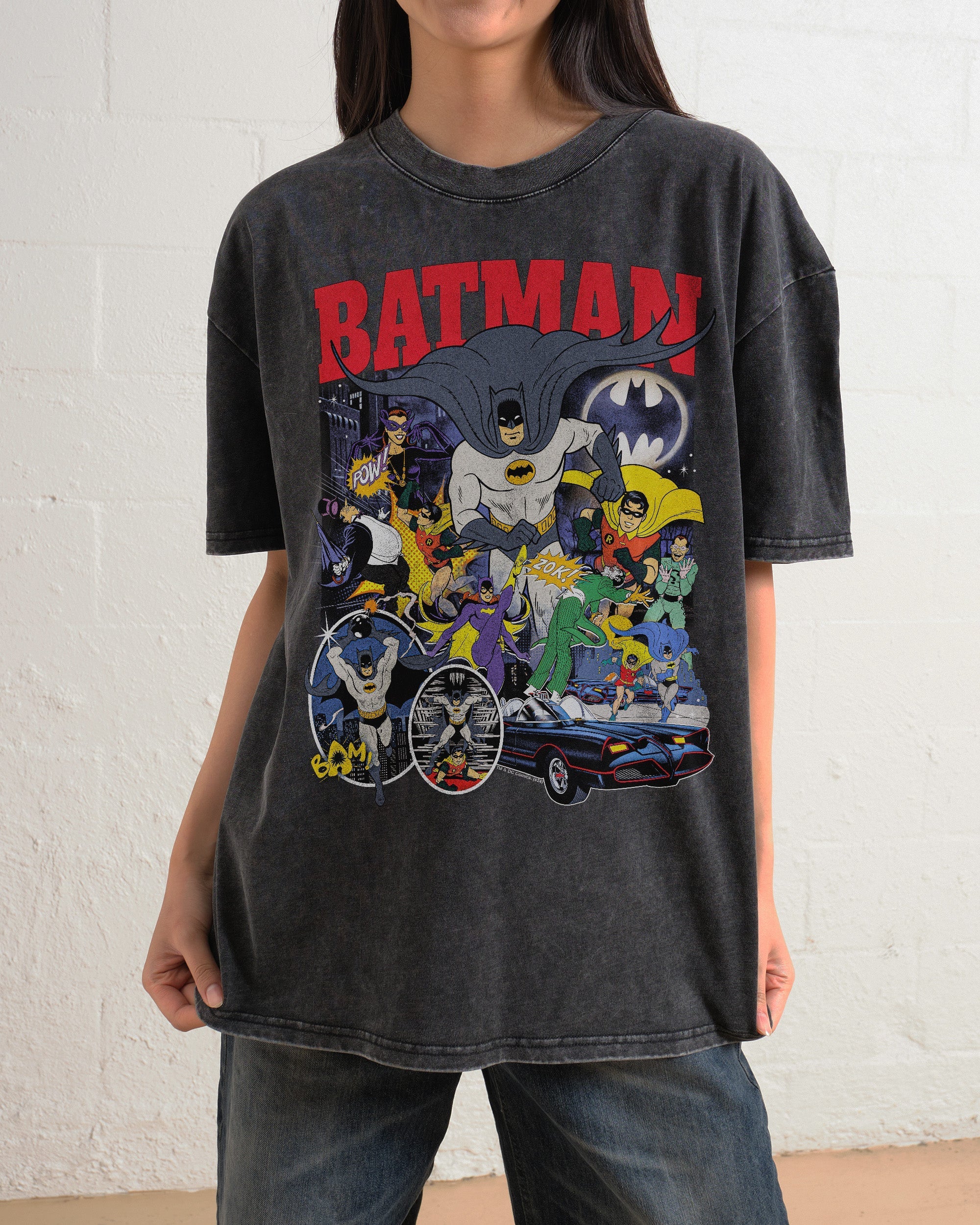 Batman Animated Vintage Oversized Tee | Official DC Merch Australia