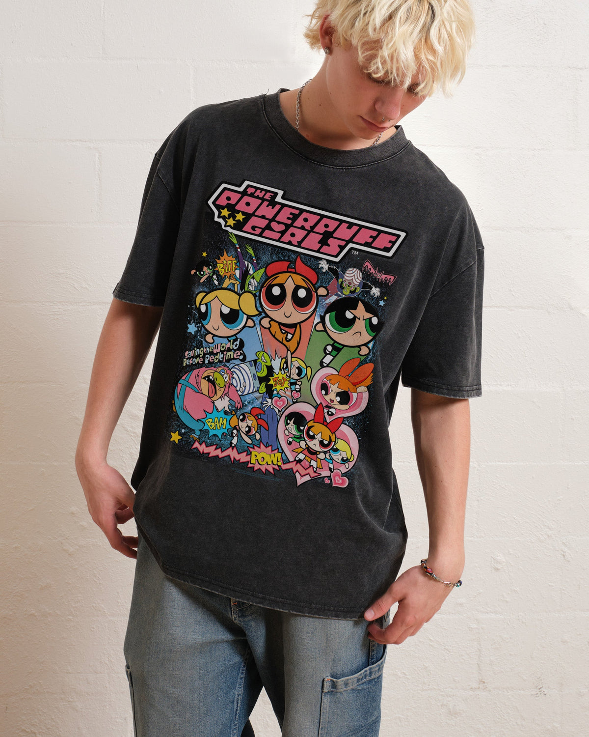 Powerpuff Girls Vintage Oversized Tee | Official The Powerpuff Girls ...