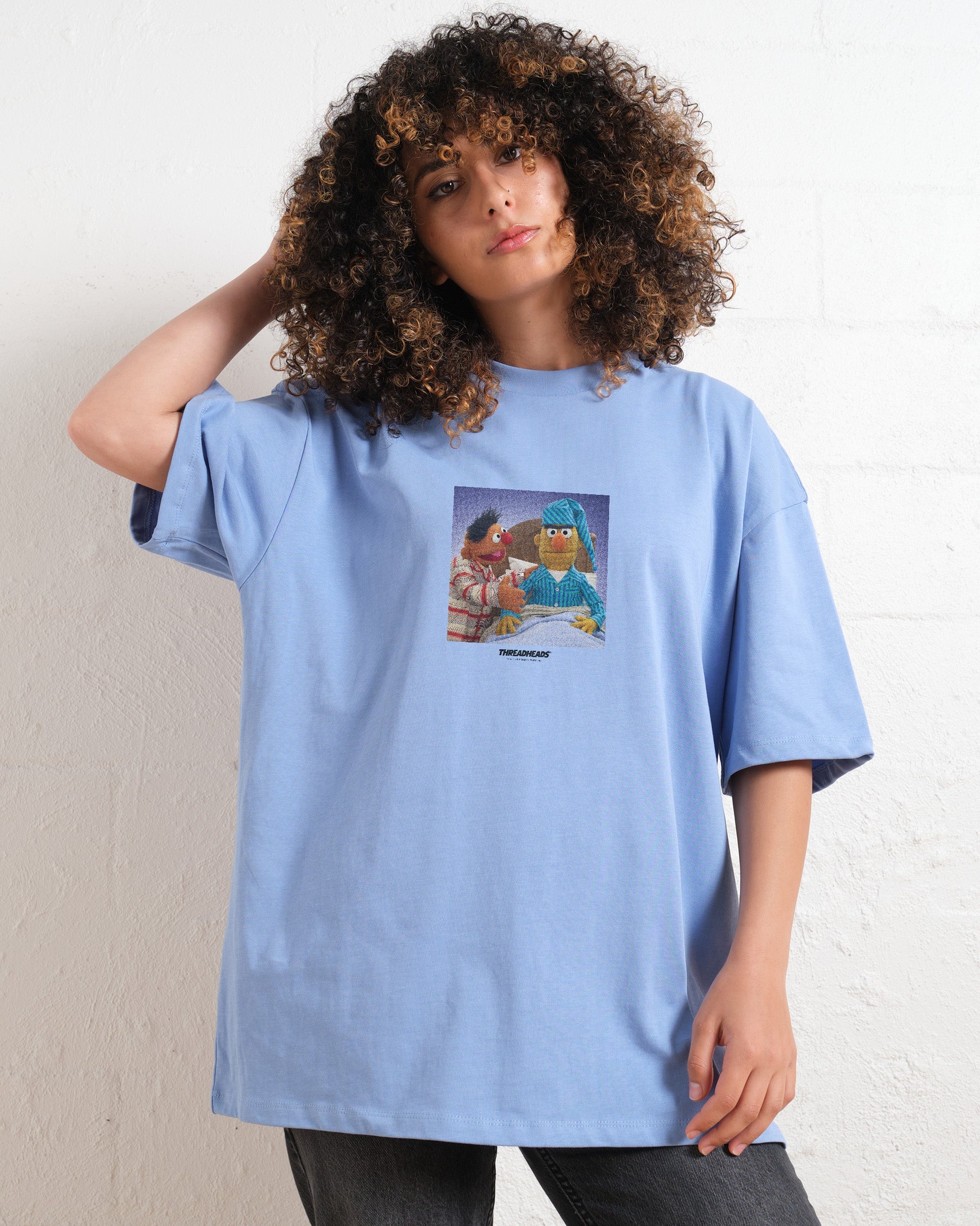 Annoyed Bert Oversized Tee Australia Online Blue