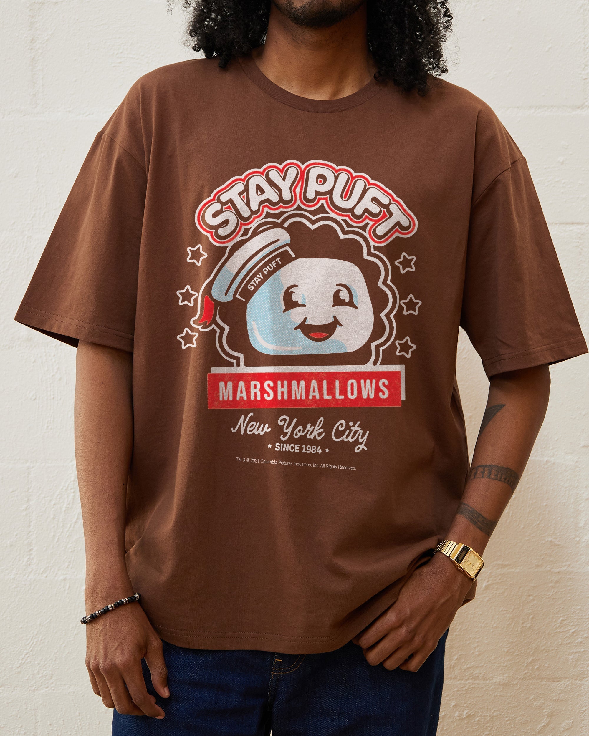 Stay Puft Marshmallows T-Shirt Australia Online Brown