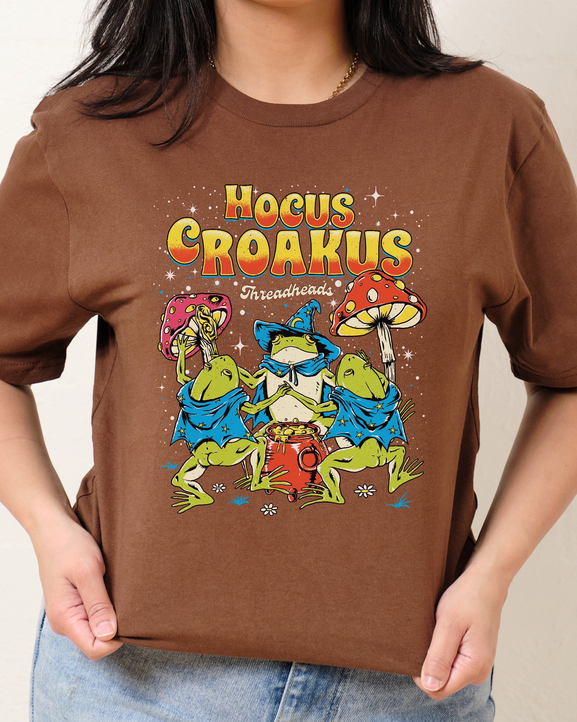 Hocus Croakus T-Shirt Australia Online Brown