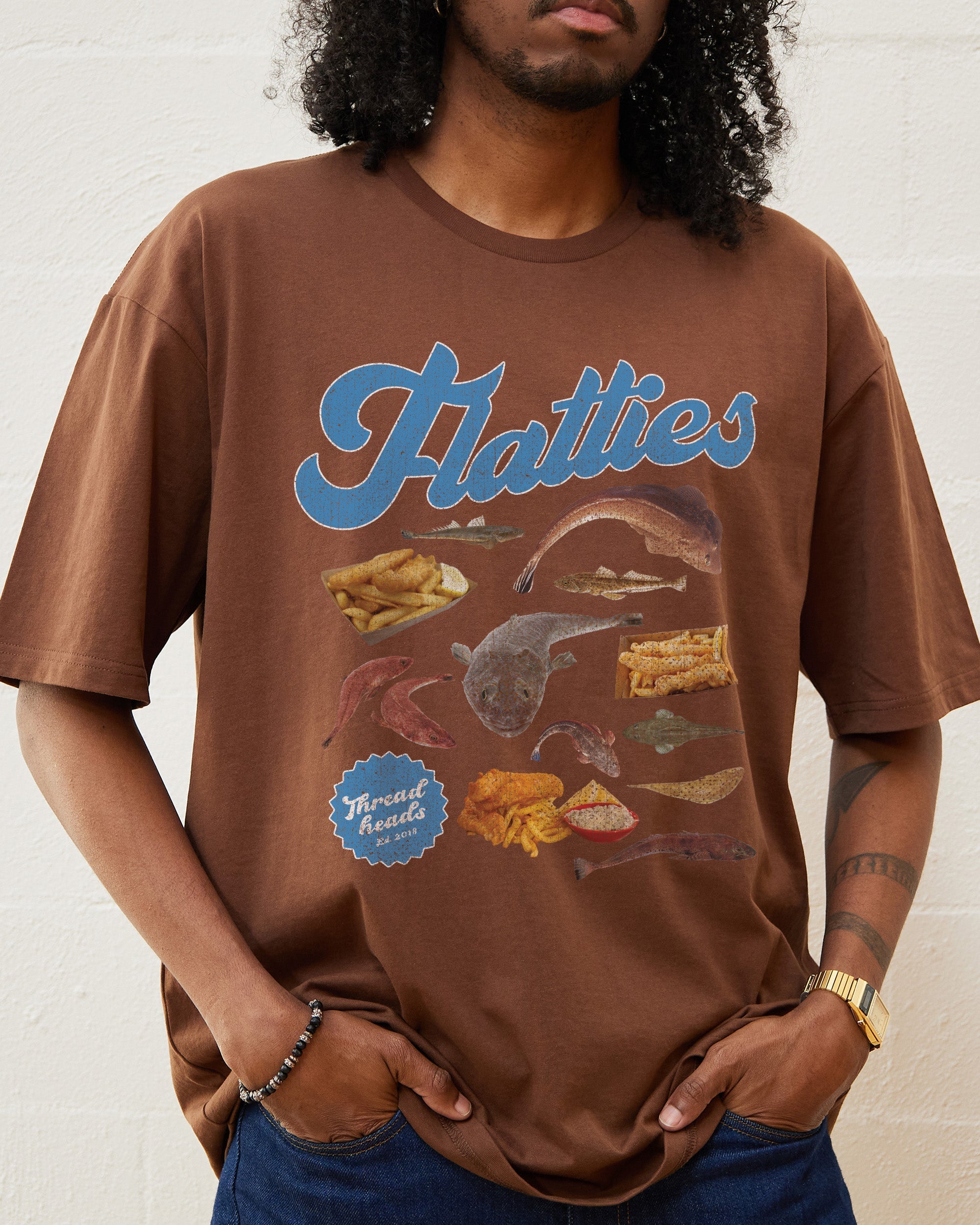 Flatties T-Shirt Australia Online Brown