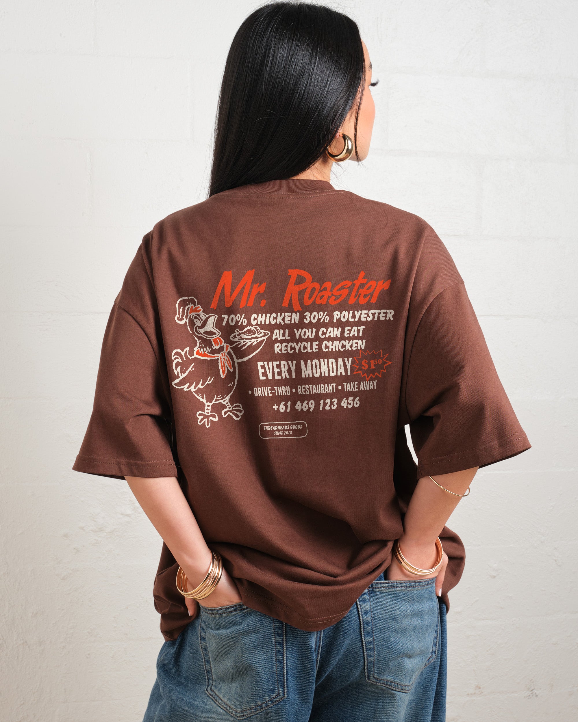 Mr. Roaster Fried Chicken Oversized Tee Online Australia
