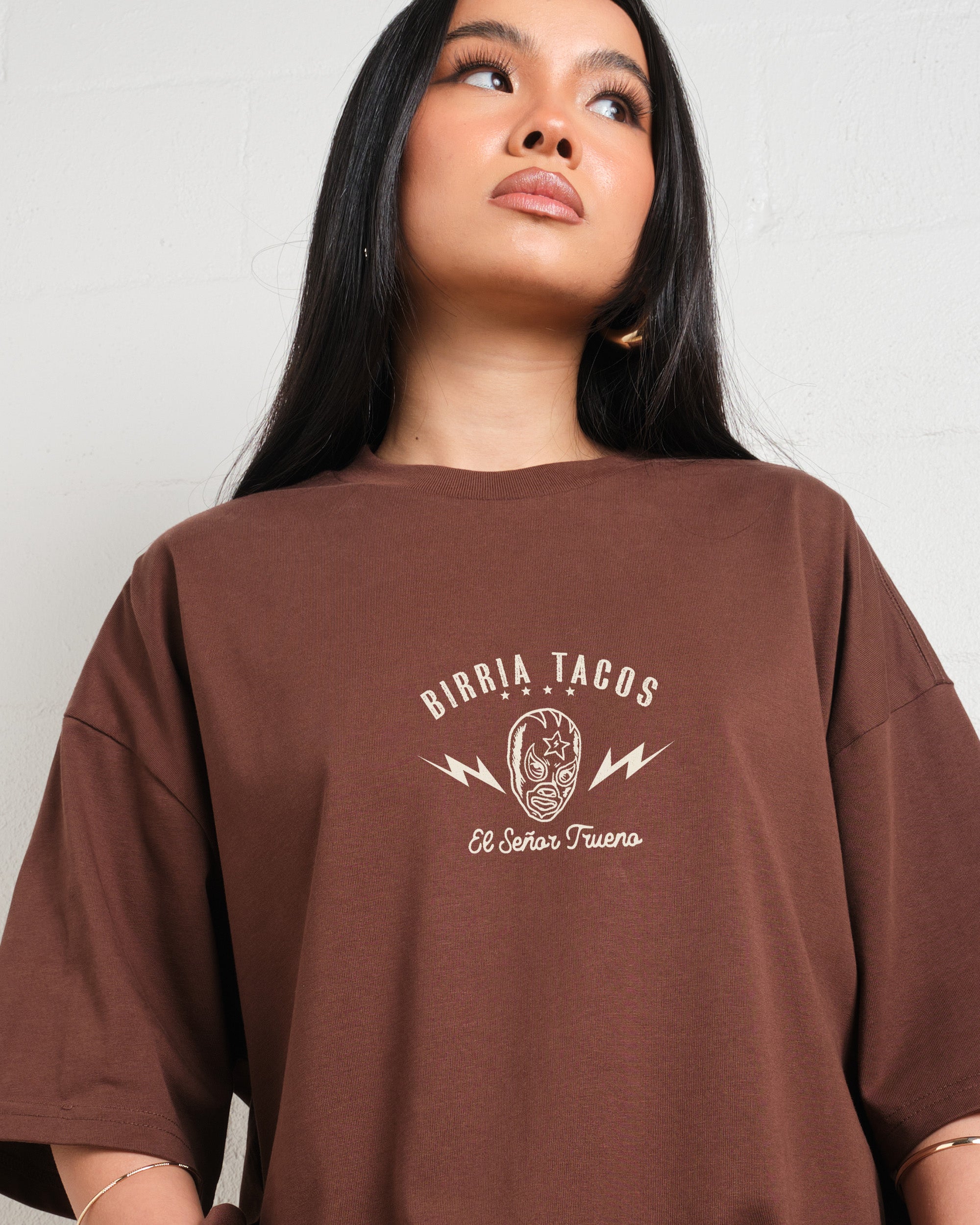 Birria Tacos El Senor Trueno Oversized Tee Online Australia
