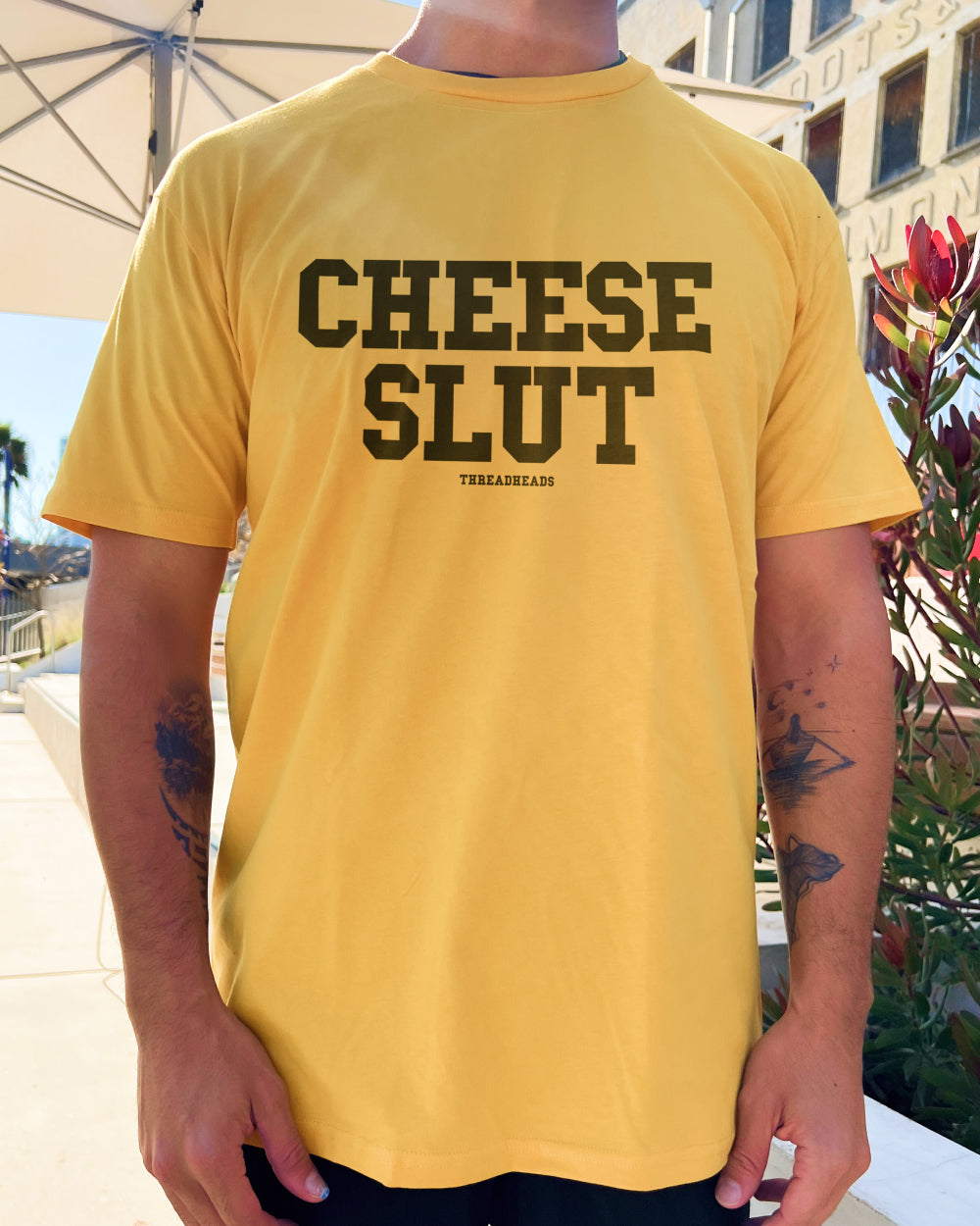 Cheese Slut T-Shirt Australia Online #colour_yellow