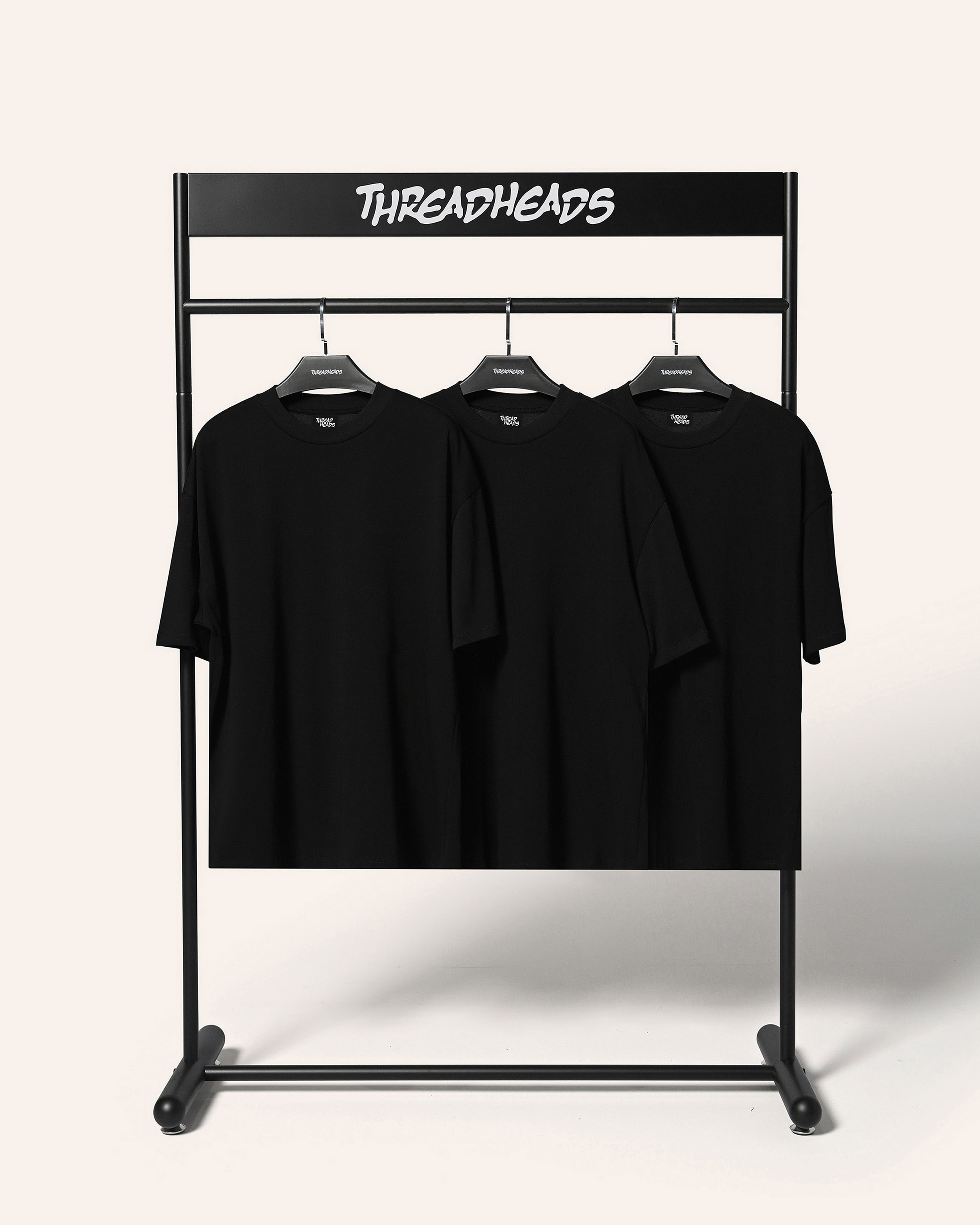 Oversized Tee 3 Pack: Black