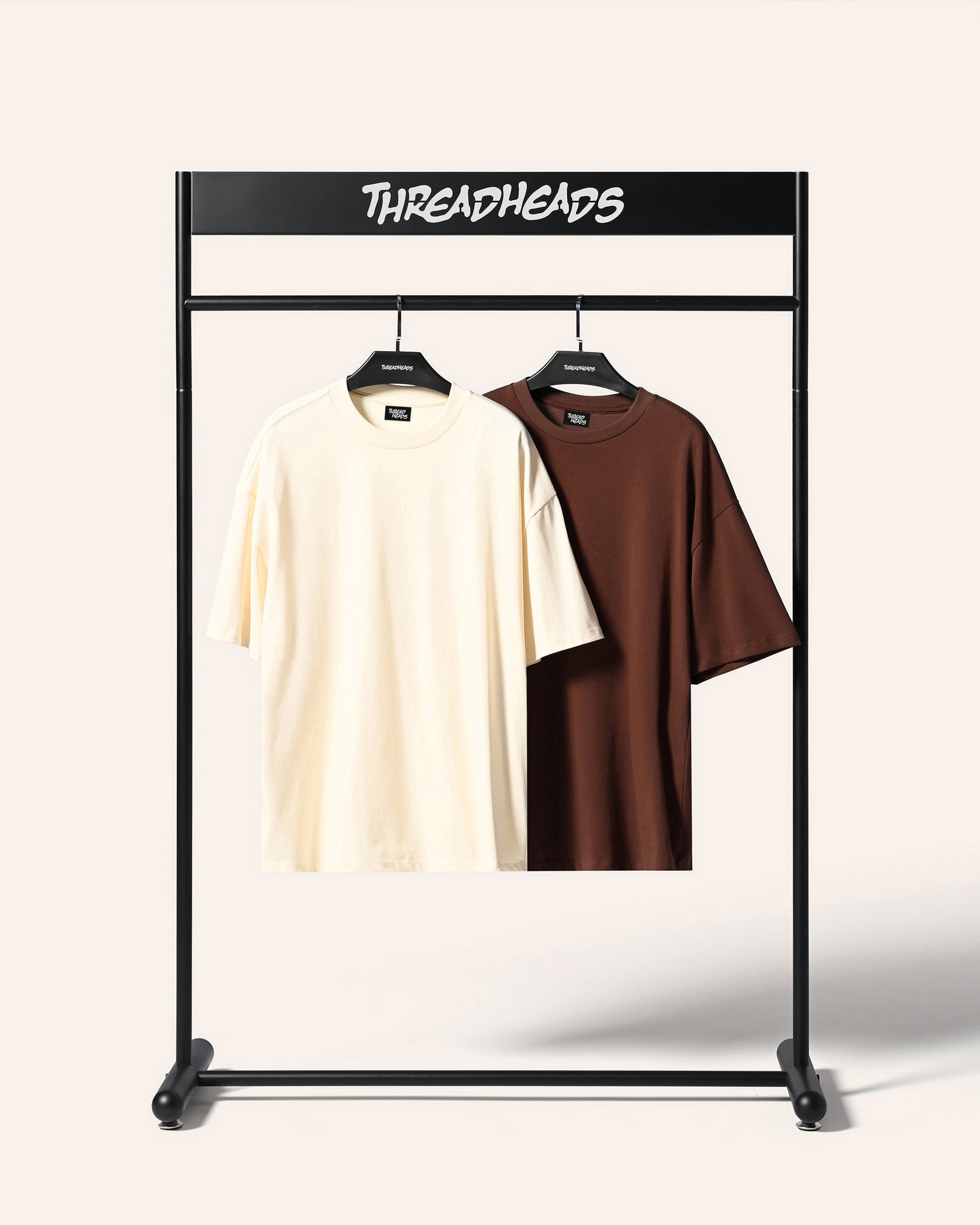 Oversized Tee 2 Pack: Natural, Brown