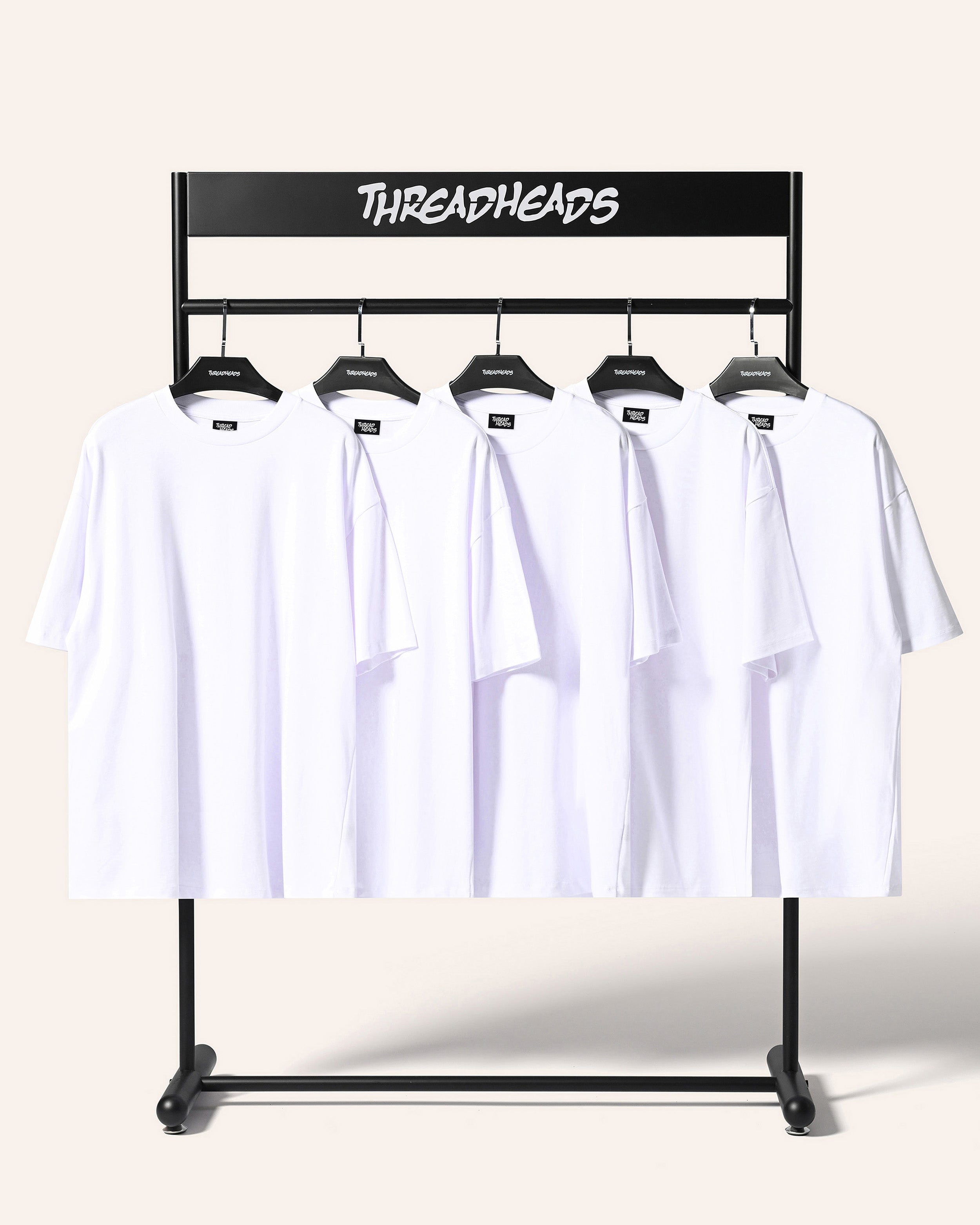 Oversized Tee 5 Pack: White