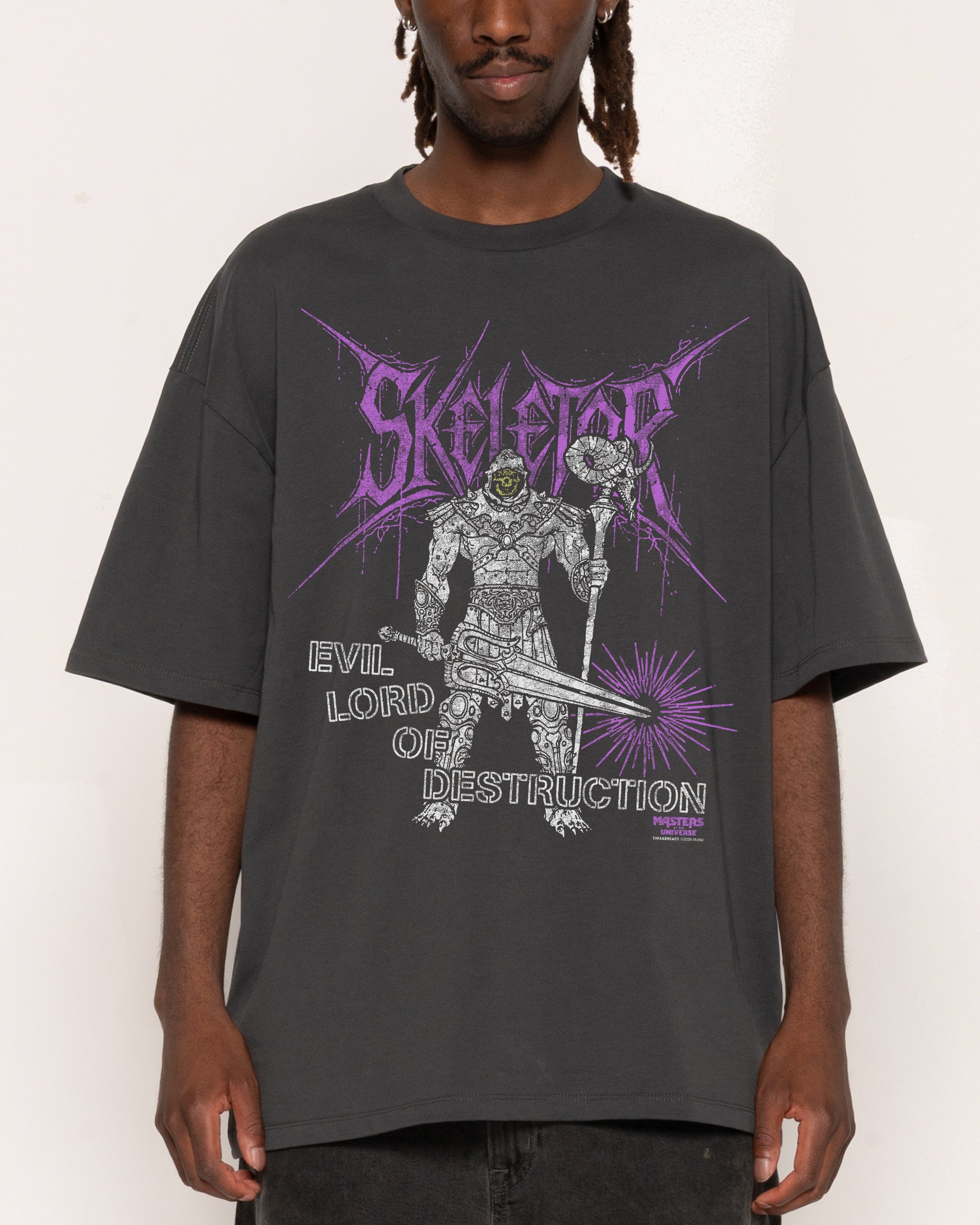 Lord of Destruction Charcoal Oversized Tee